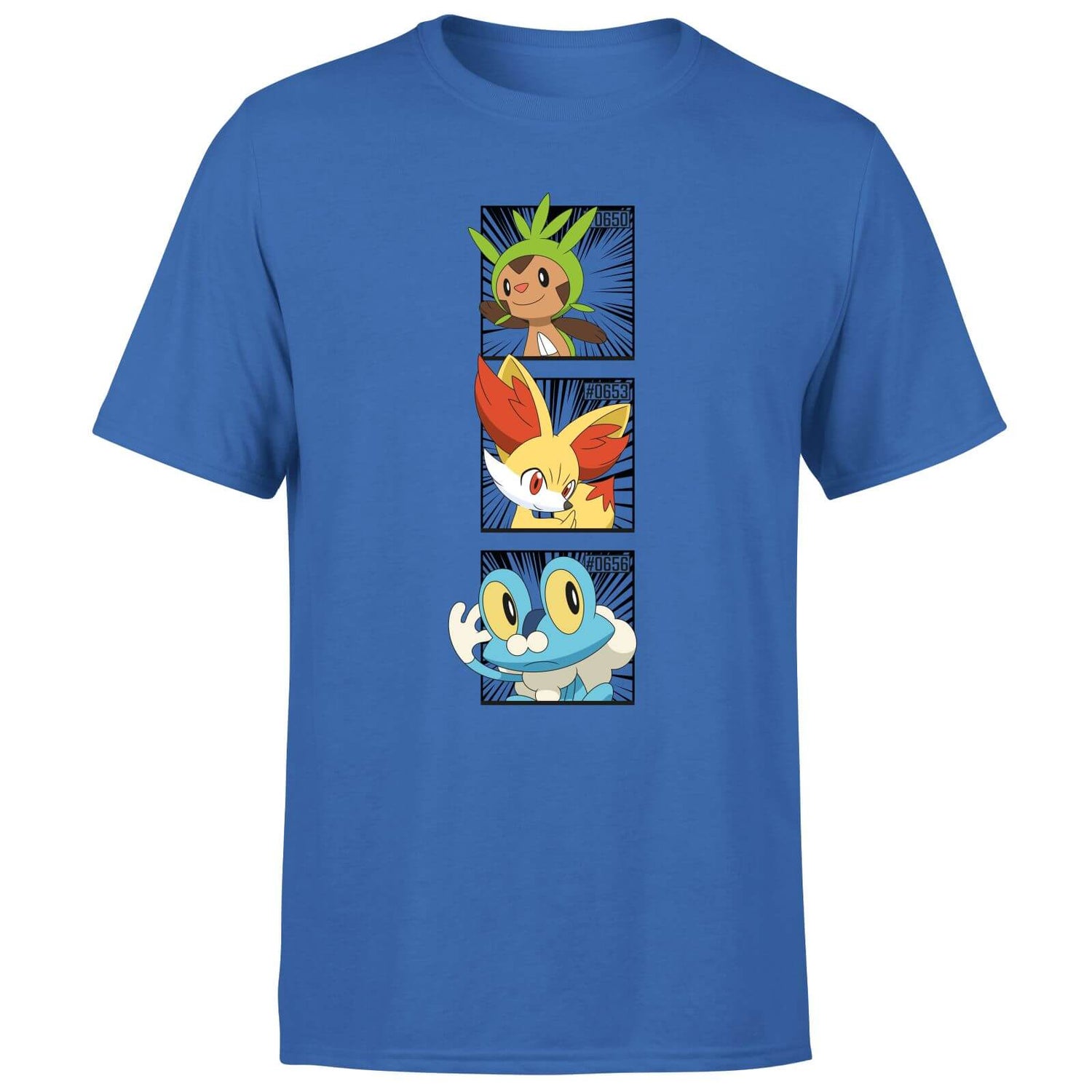 Pokemon Generation 6 Starters Men's T-Shirt - Blue