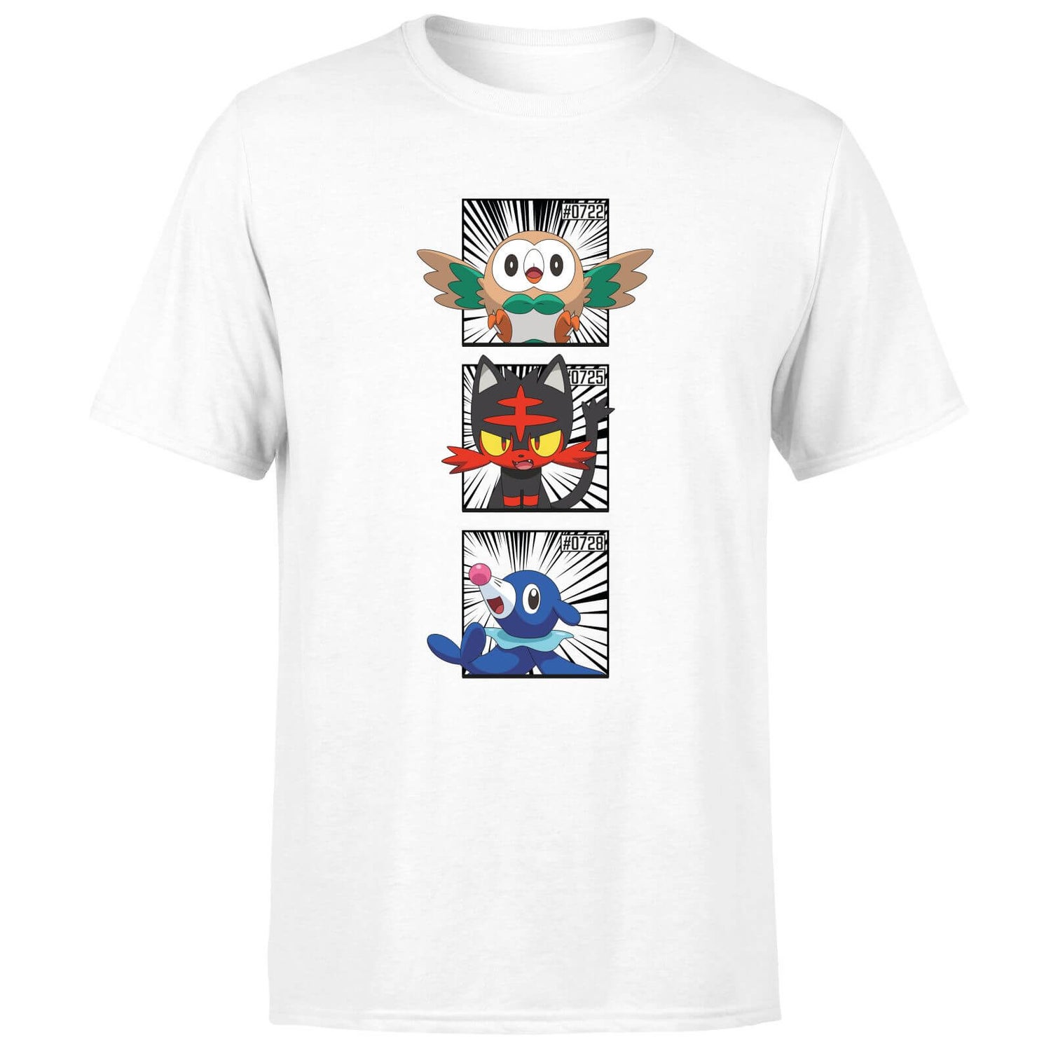 Pokemon Generation 7 Starters Men's T-Shirt - White