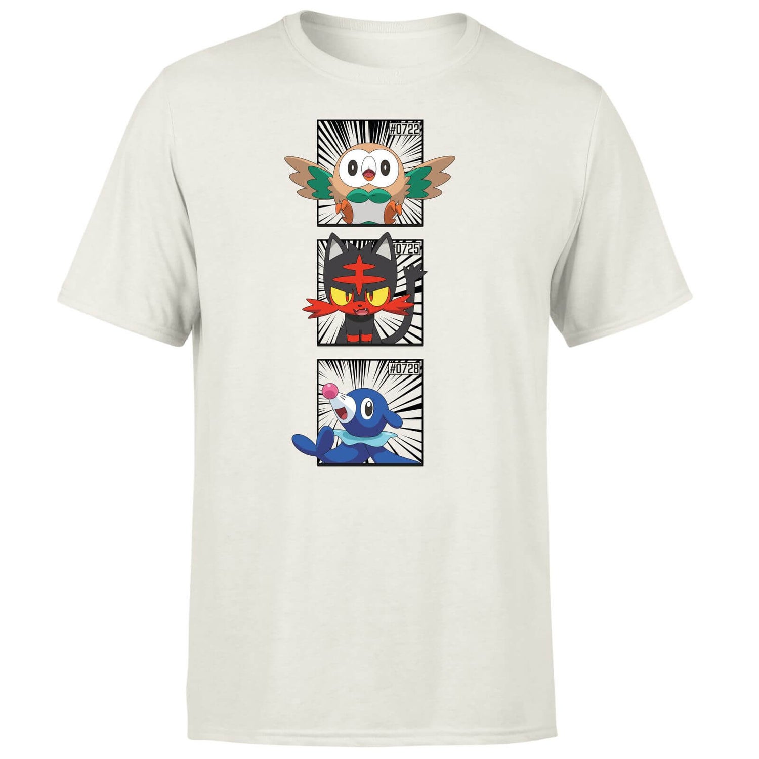 Pokemon Generation 7 Starters Men's T-Shirt - Cream