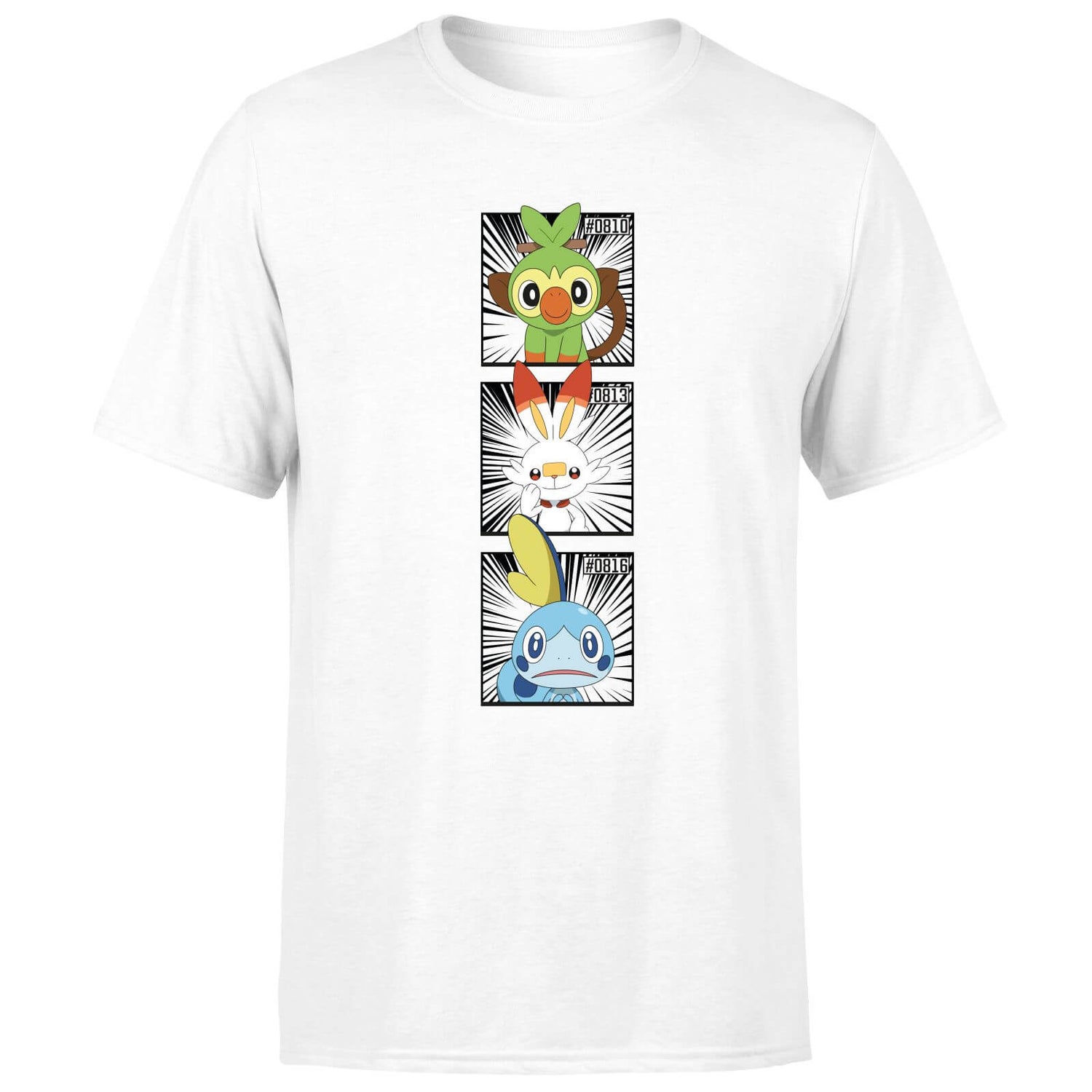 Pokemon Generation 8 Starters Men's T-Shirt - White