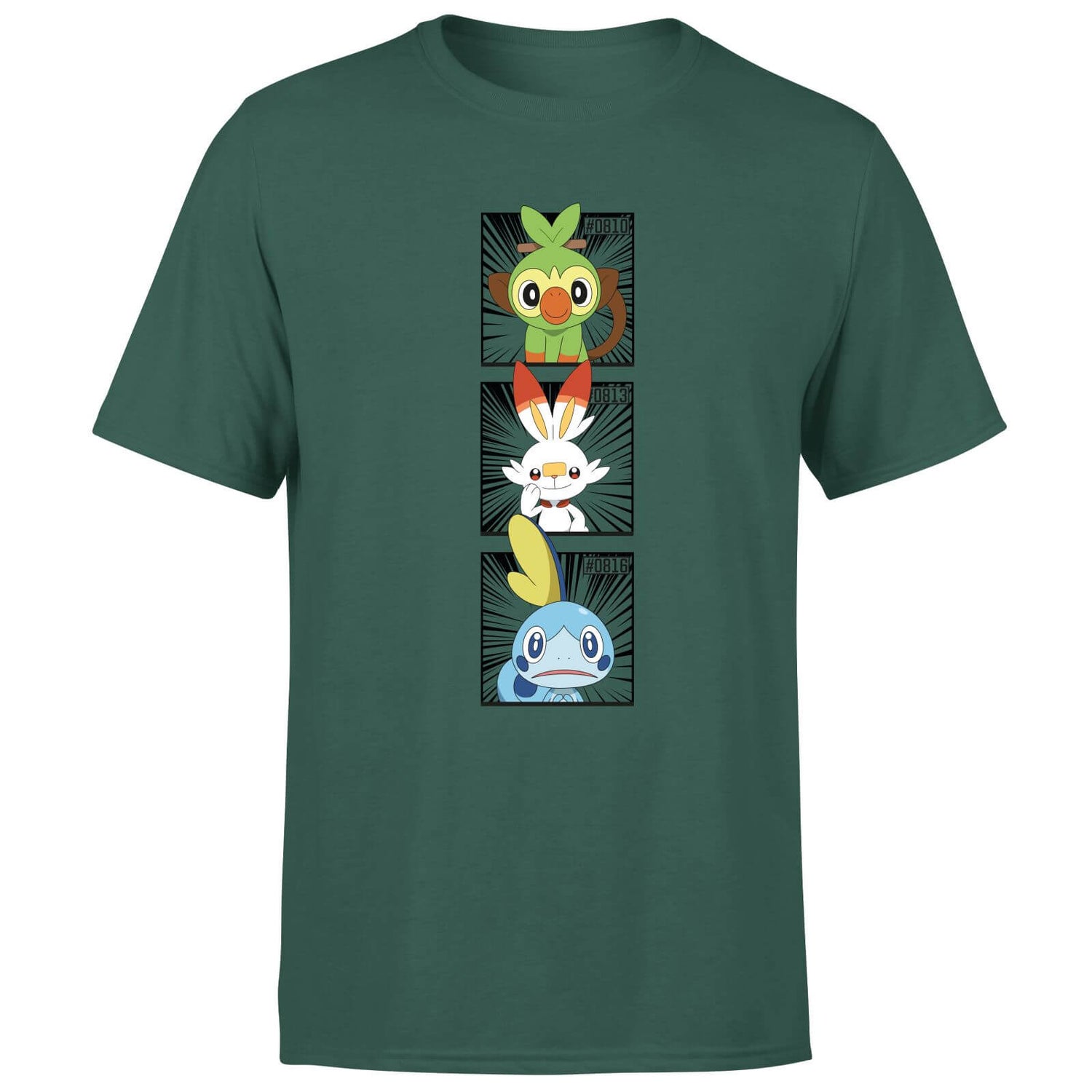 Pokemon Generation 8 Starters Men's T-Shirt - Green