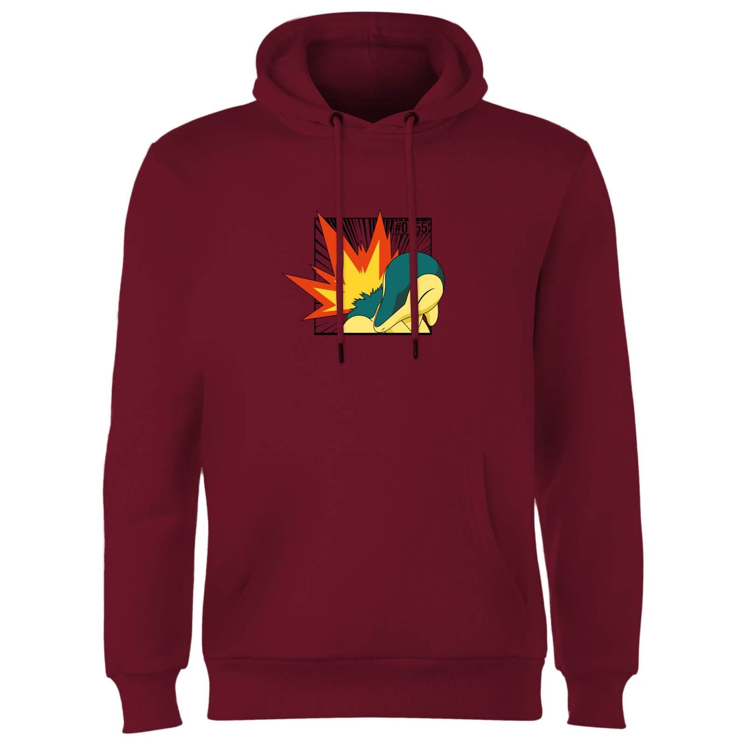 Pokemon Cyndaquil Hoodie - Burgundy