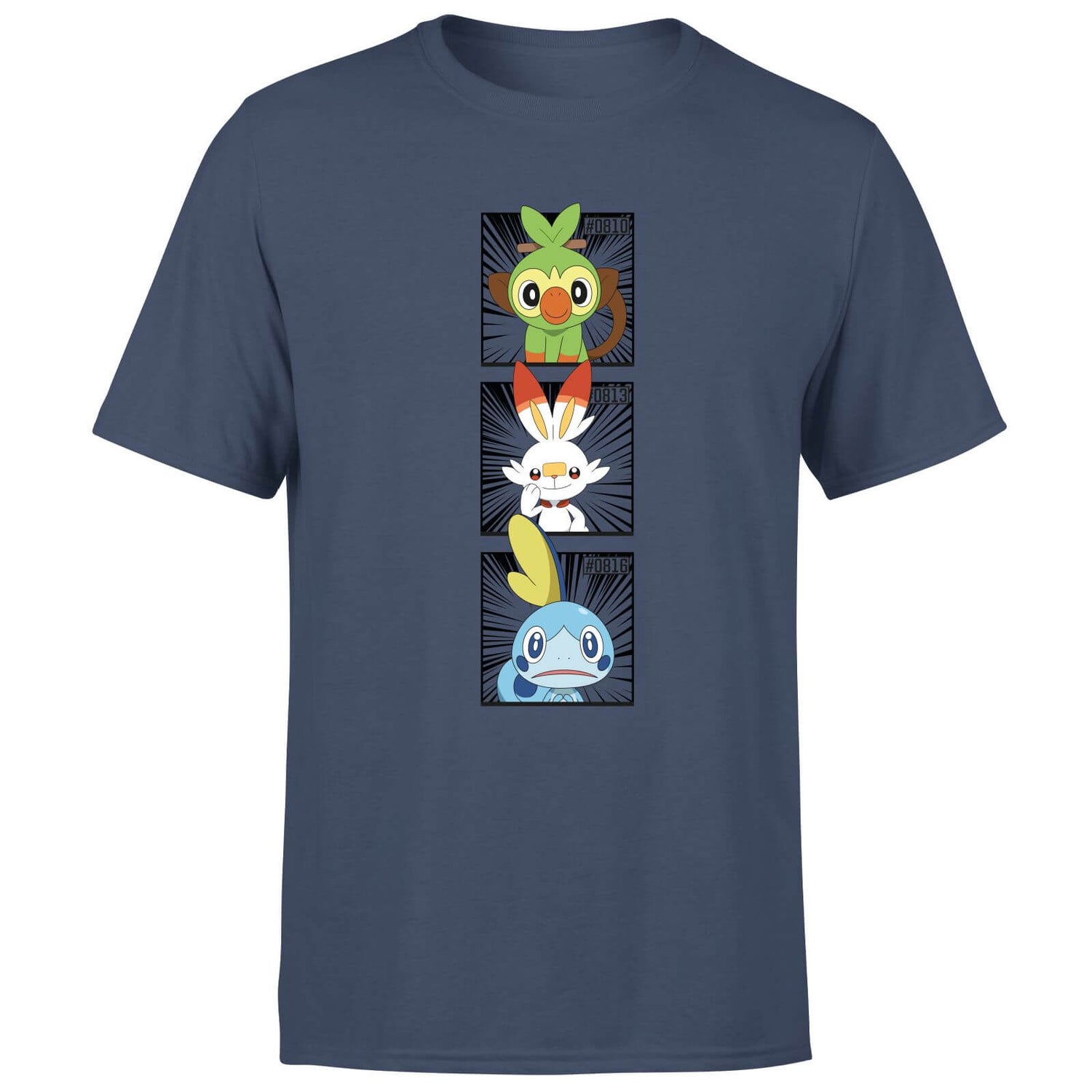 Pokemon Generation 8 Starters Men's T-Shirt - Navy