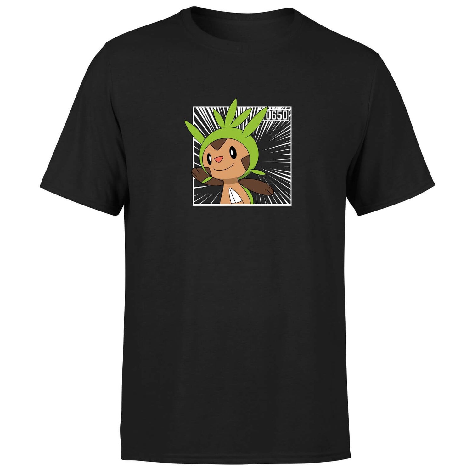 Pokemon Chespin Men's T-Shirt - Black