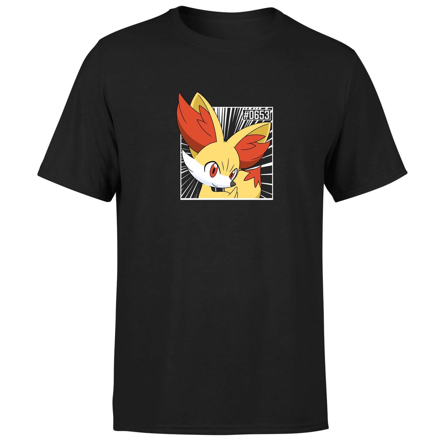 Pokemon Fennekin Men's T-Shirt - Black