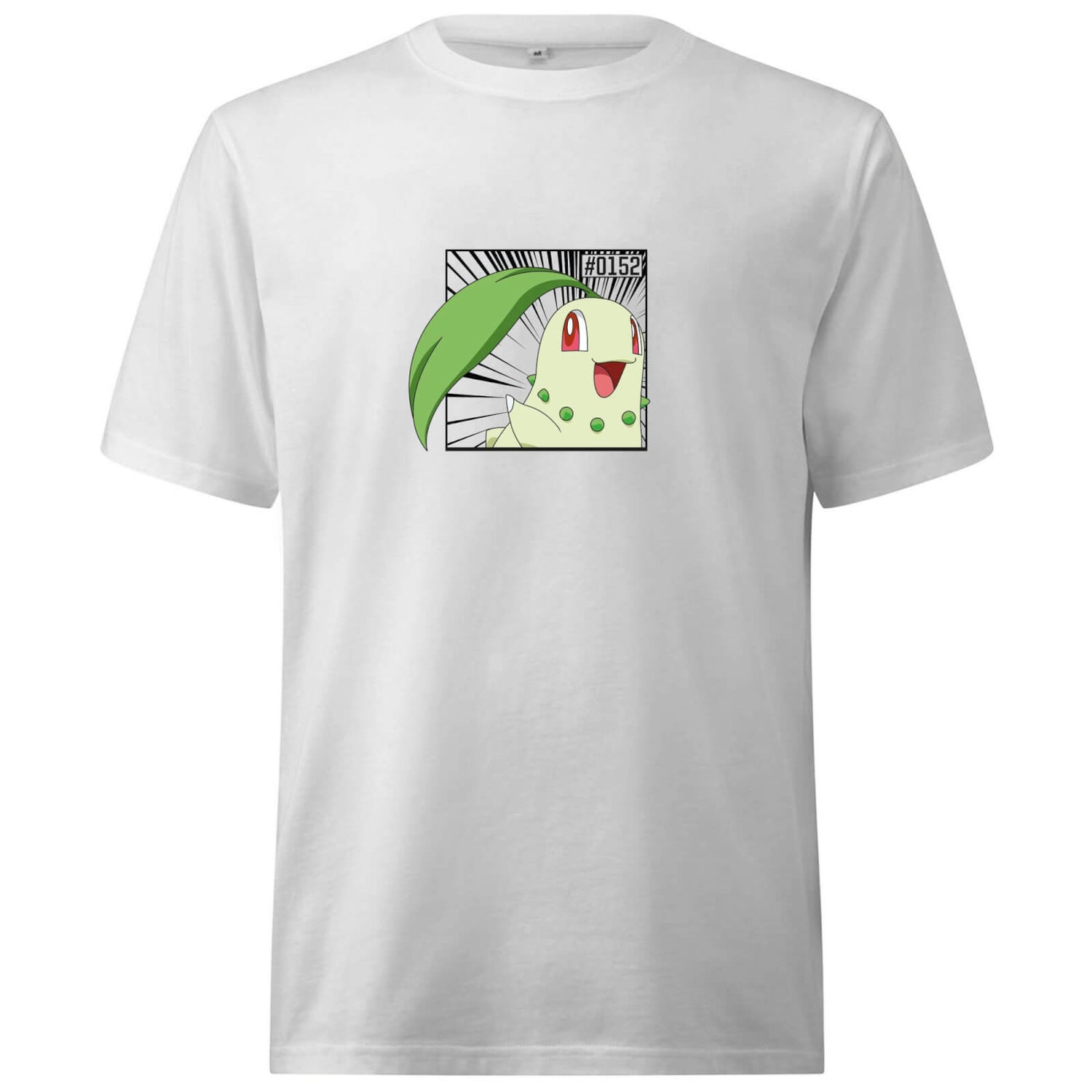 Pokemon Chikorita Oversized Heavyweight T-Shirt - White