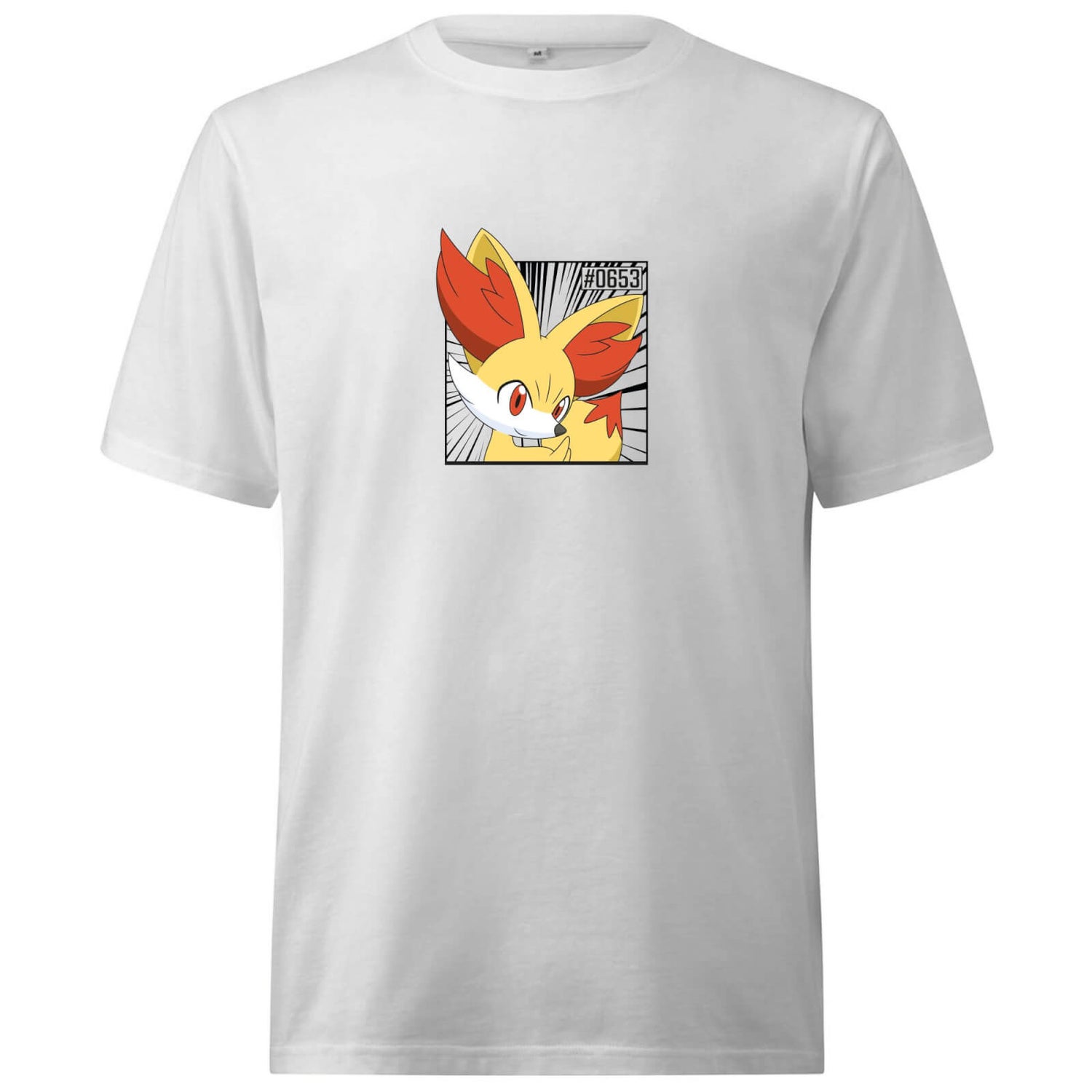 Pokemon Fennekin Oversized Heavyweight T-Shirt - White - M