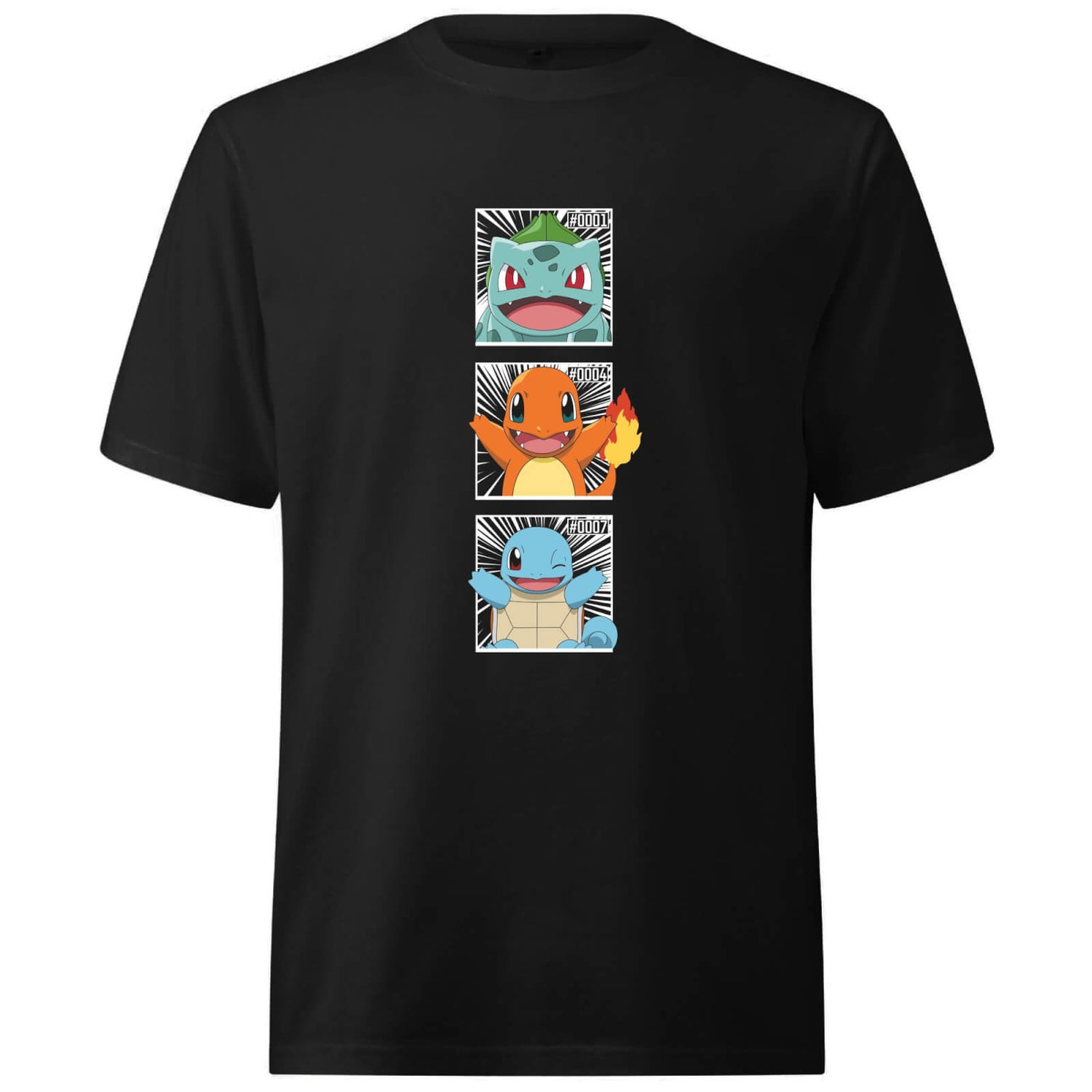 Pokemon Generation 1 Intro Oversized Heavyweight T-Shirt - Black