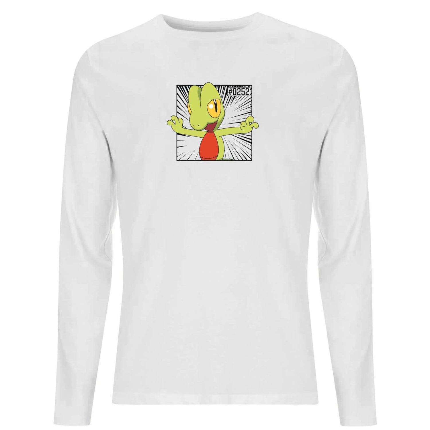 Pokemon Treecko Men's Long Sleeve T-Shirt - White