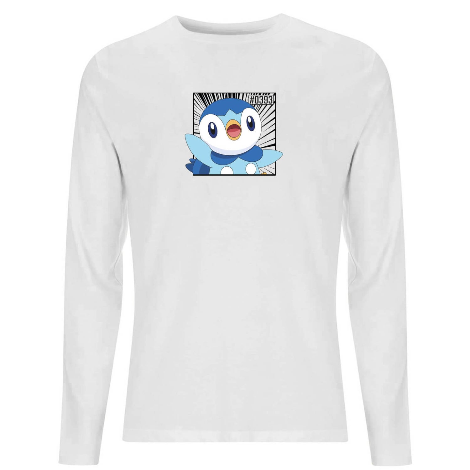 Pokemon Piplup Men's Long Sleeve T-Shirt - White