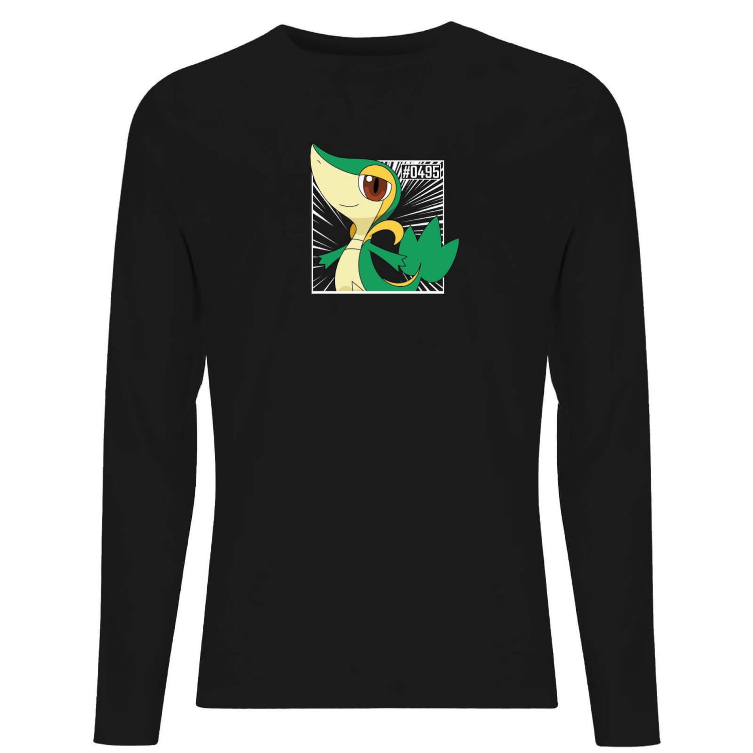 Pokemon Snivy Men's Long Sleeve T-Shirt - Black
