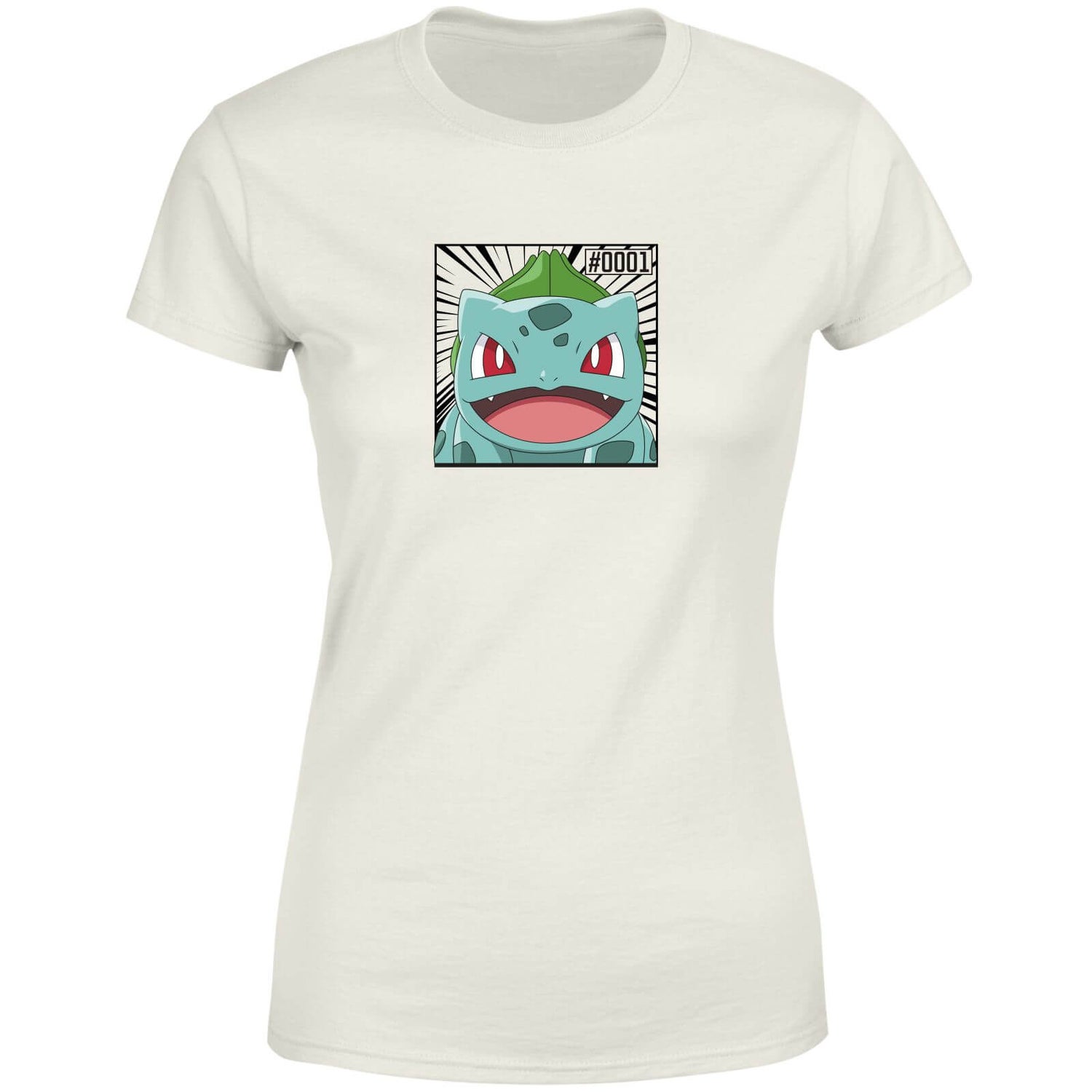 Pokémon Pokédex Bulbasaur #0001 Mujer Camiseta - Crema