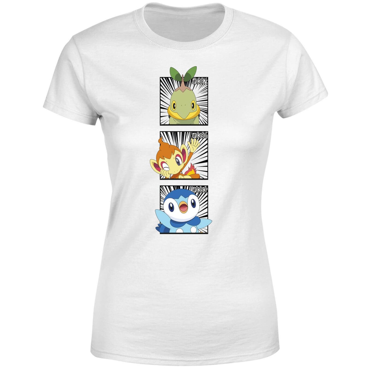 Pokemon Generation 4 Starters Women's T-Shirt - White