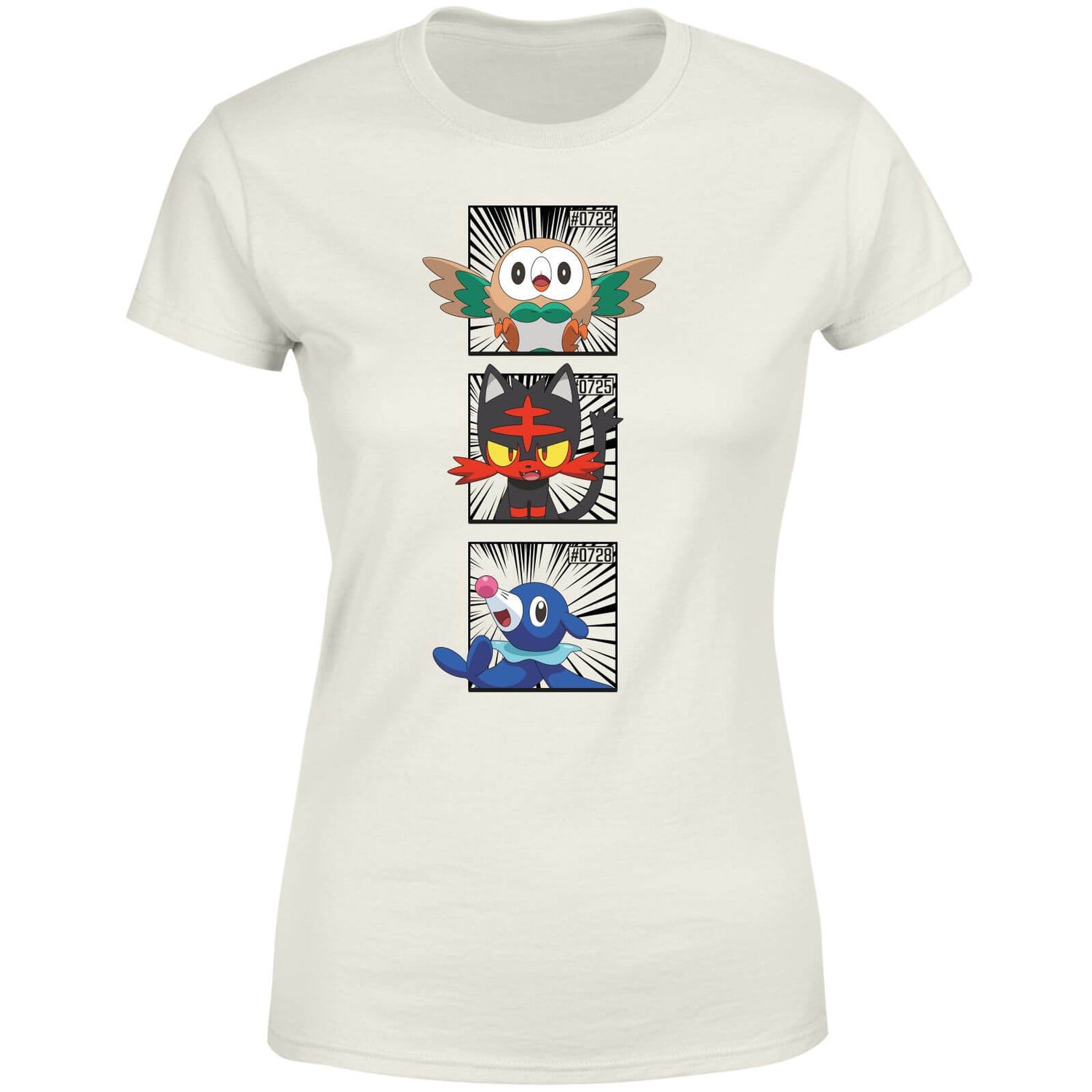 Pokemon Generation 7 Starters Women's T-Shirt - Cream