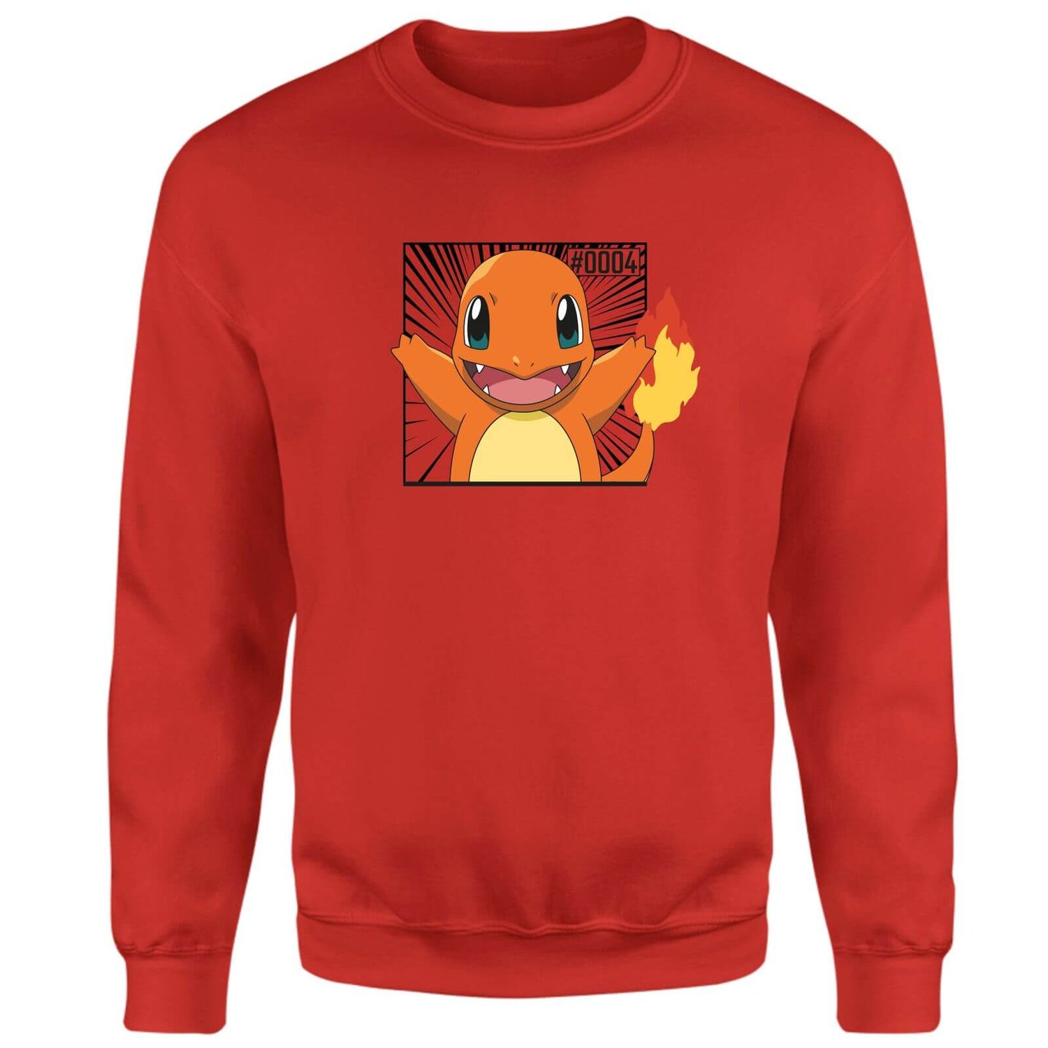 Pokémon Pokédex Charmander #0004 Sweatshirt - Red Clothing - Zavvi US