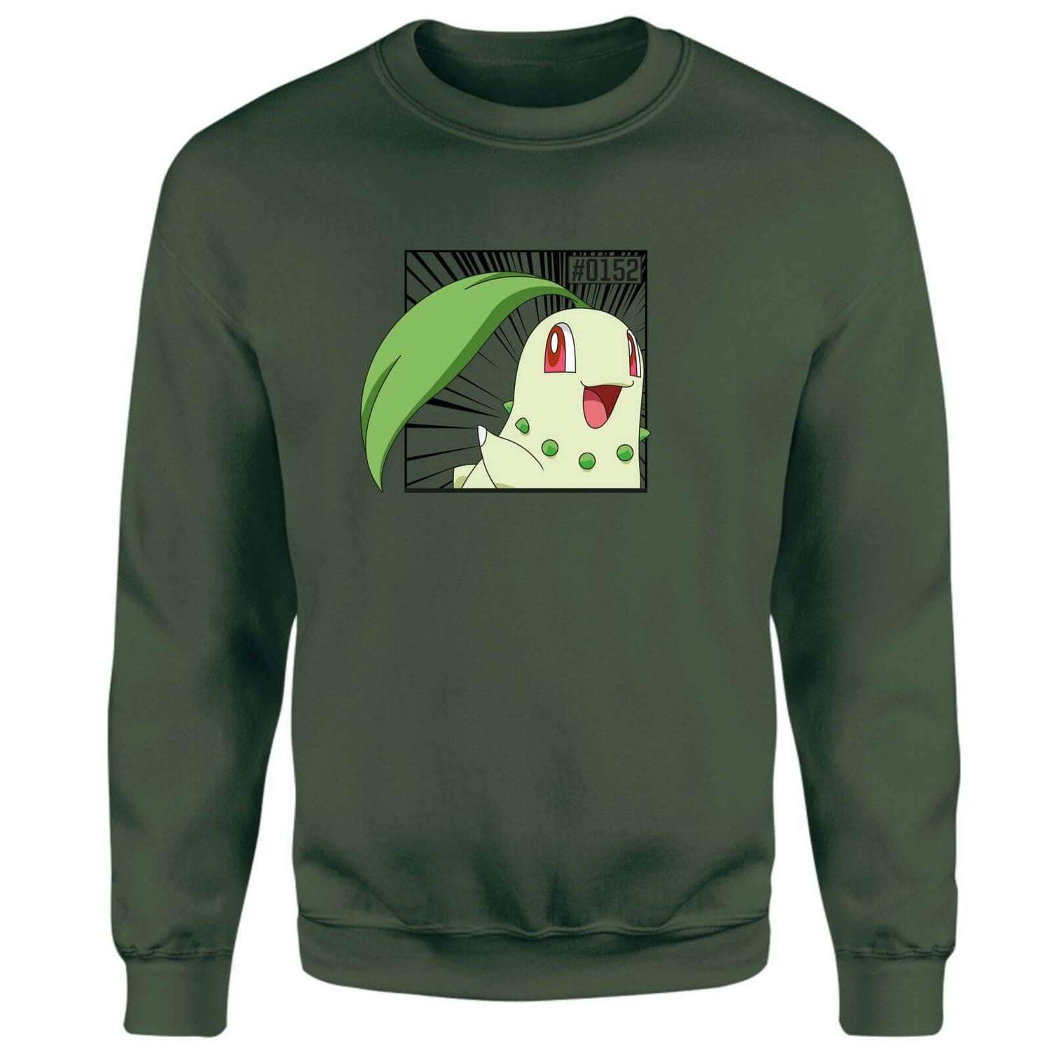 Pokemon Chikorita Sweatshirt - Green
