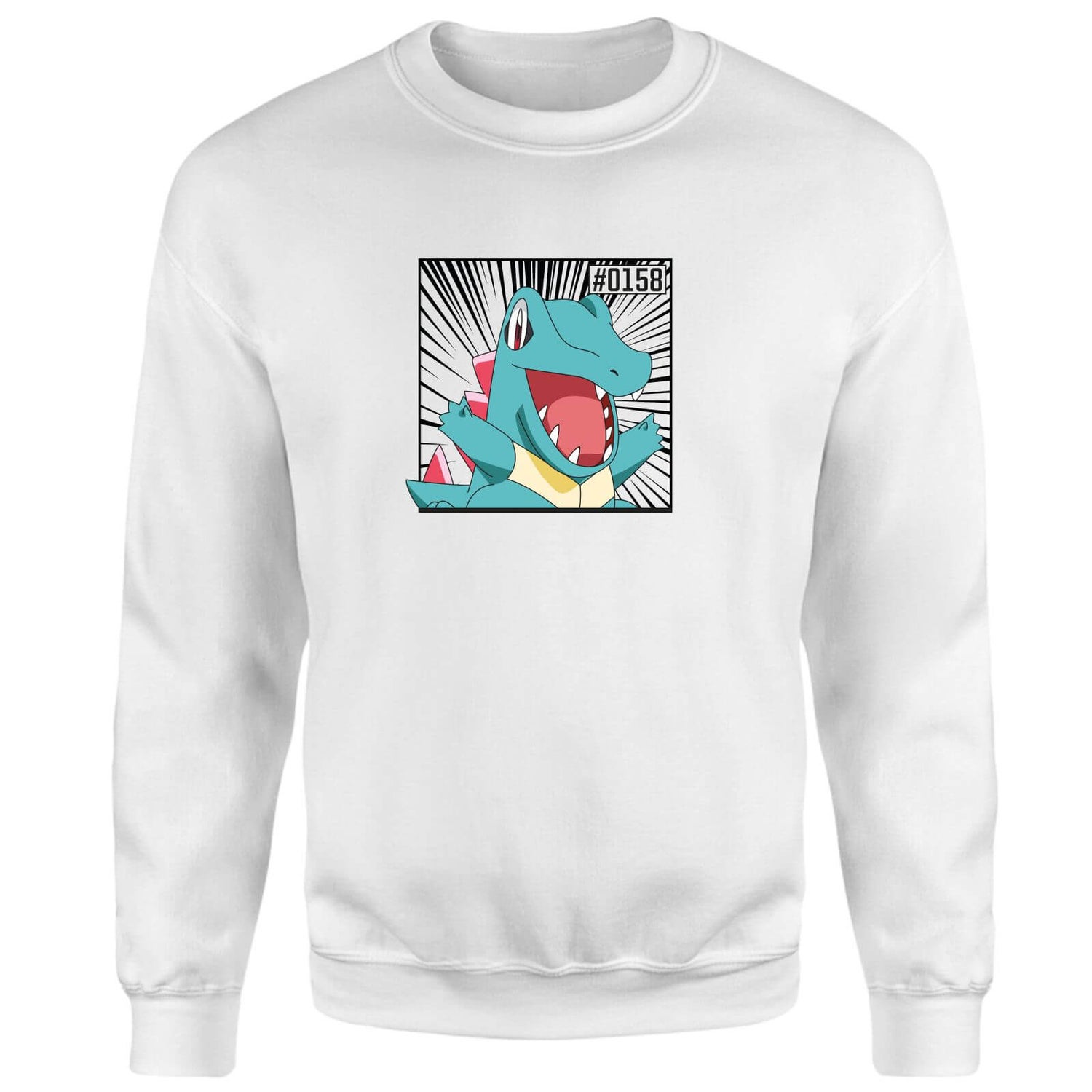 Pokemon Totodile Sweatshirt - White