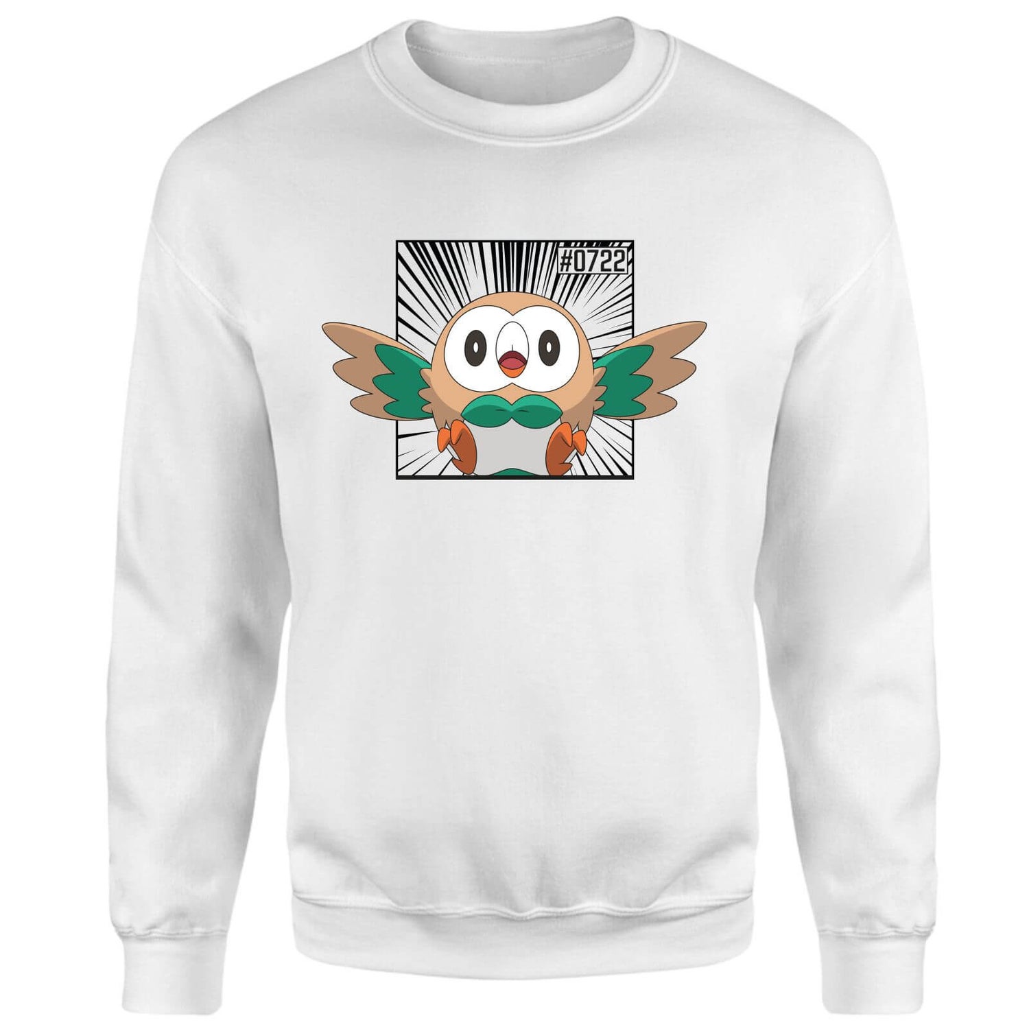 Pokemon Rowlet Sweatshirt - White