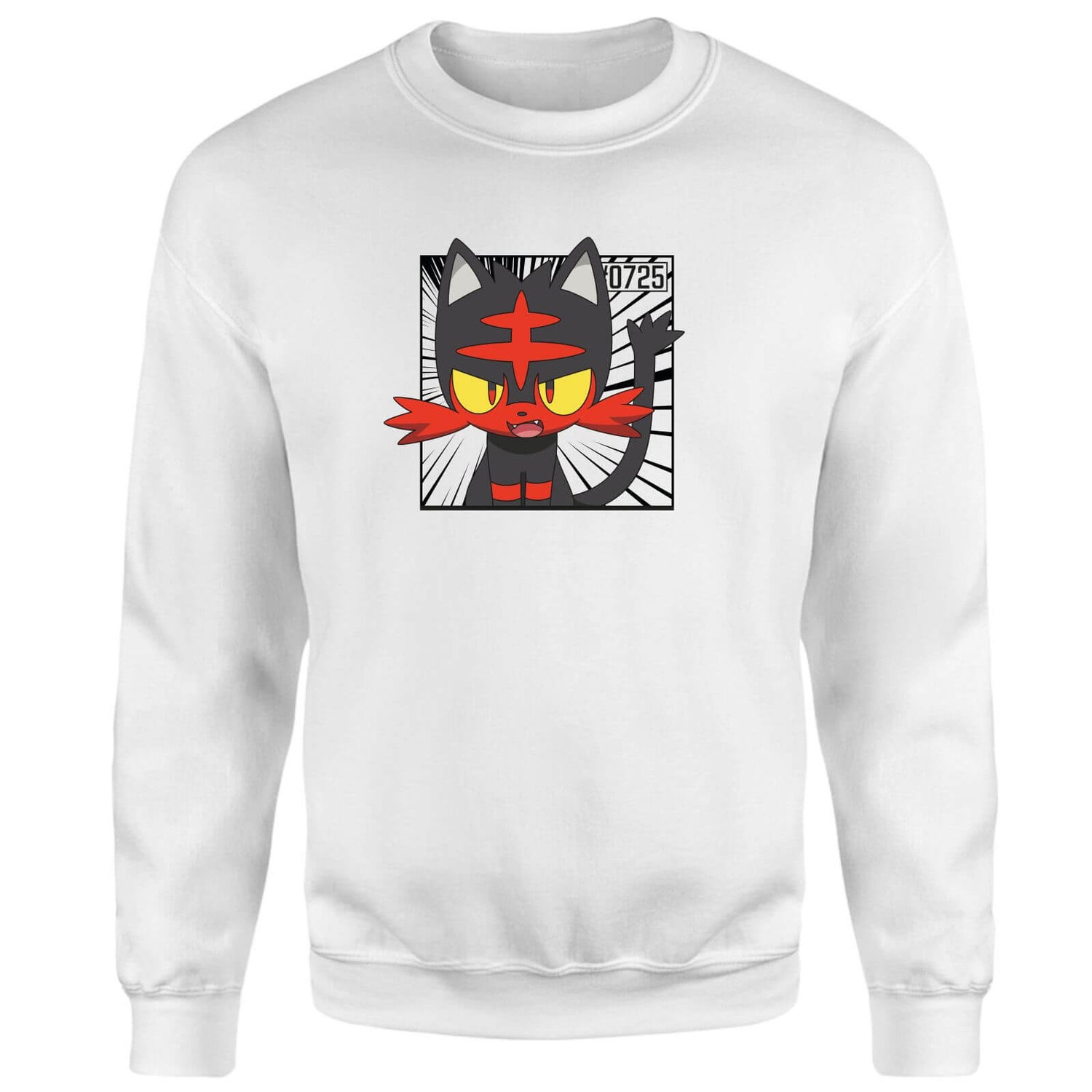 Pokemon Litten Sweatshirt - White
