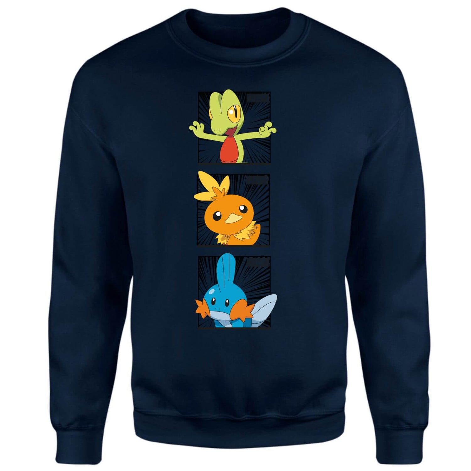 Pokemon Generation 3 Starters Sweatshirt - Navy