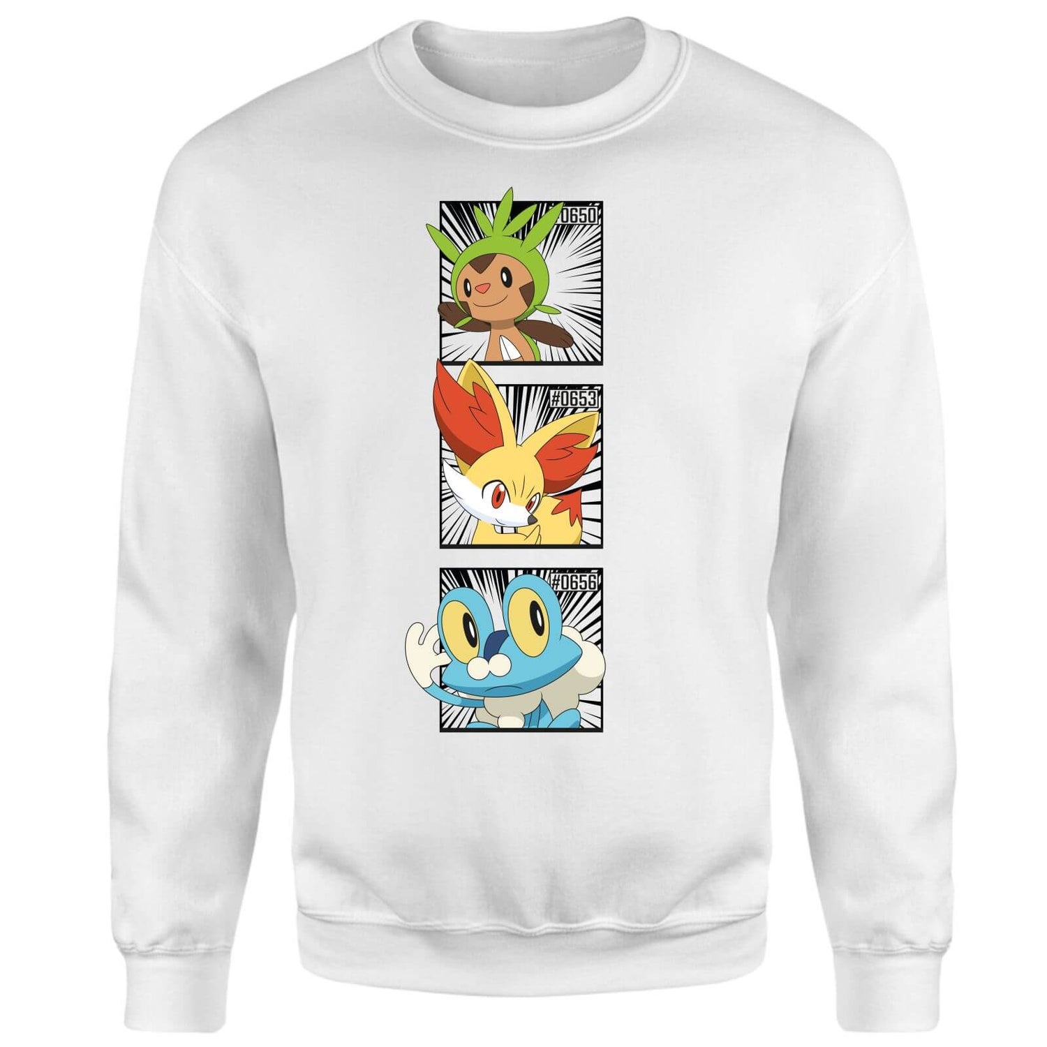Pokemon Generation 6 Starters Sweatshirt - White