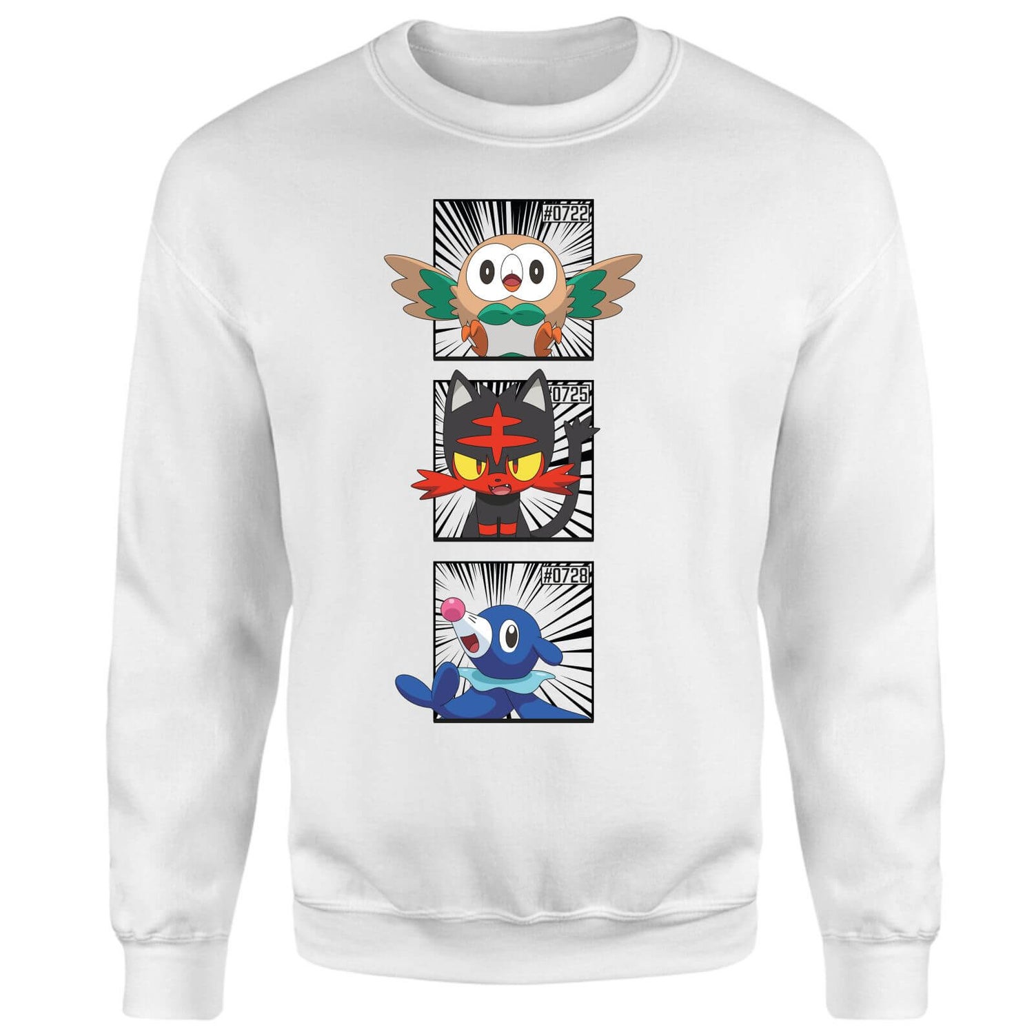 Pokemon Generation 7 Starters Sweatshirt - White