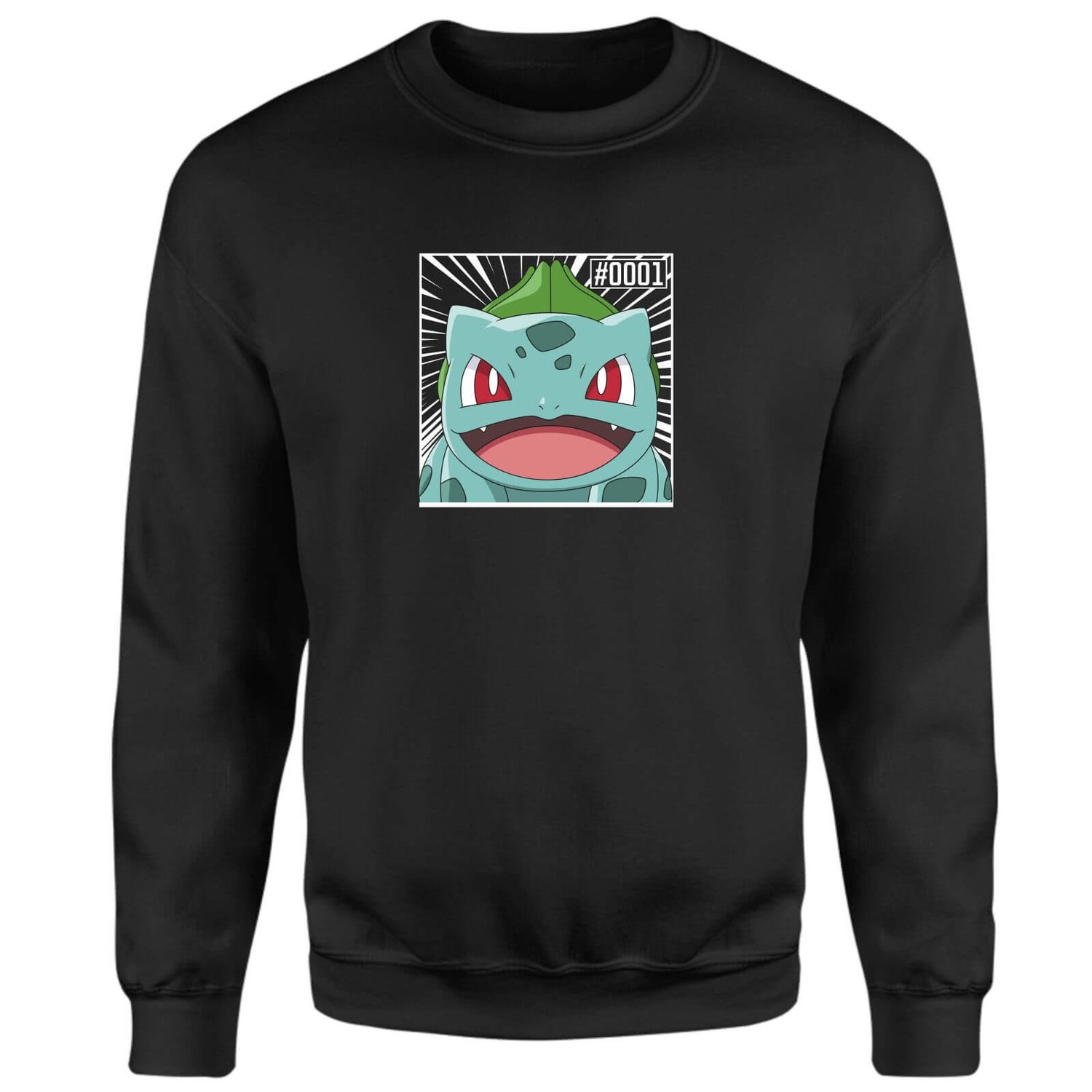 Pokémon Pokédex Bulbasaur #0001 Sweatshirt - Black