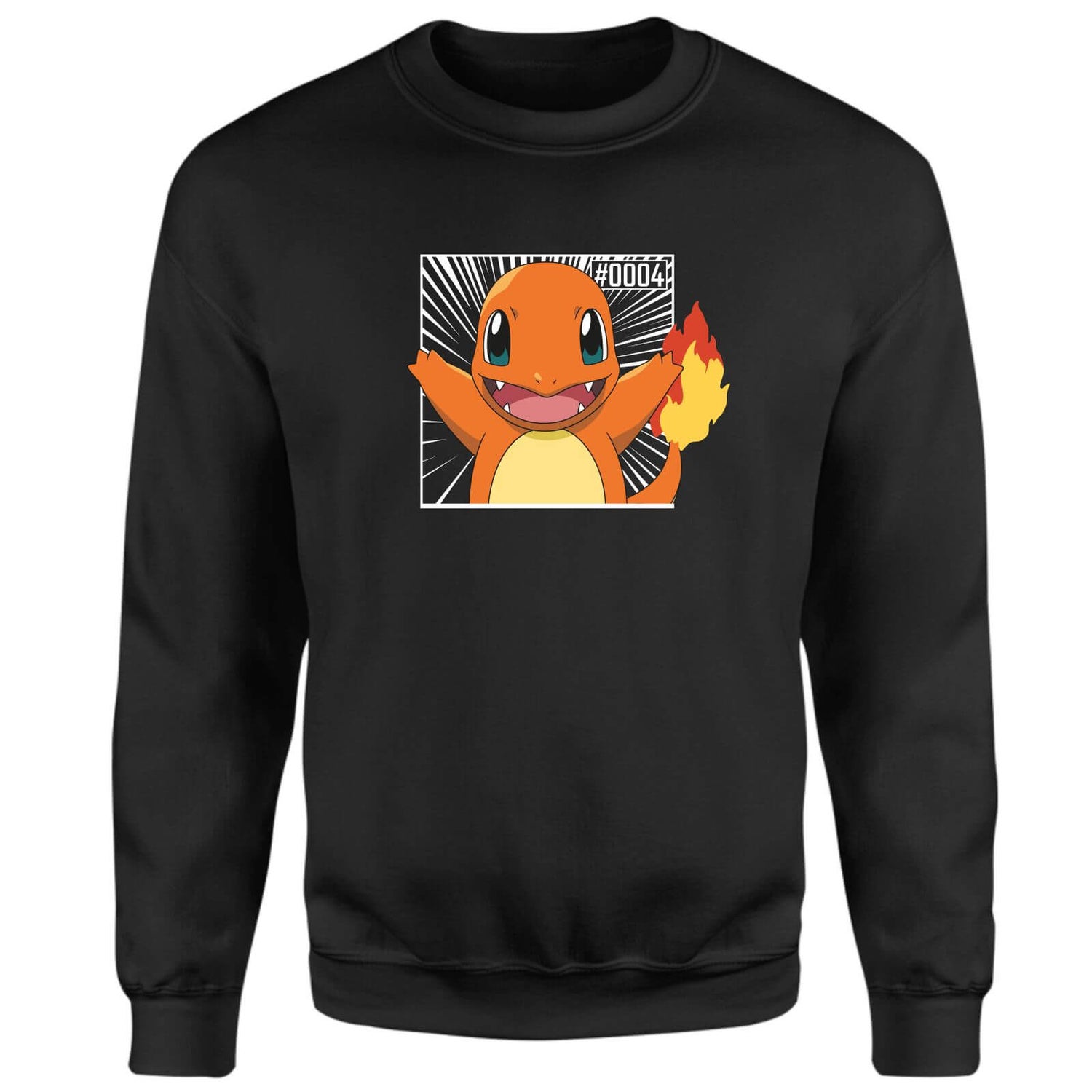 Pokémon Pokédex Charmander #0004 Sweatshirt - Black