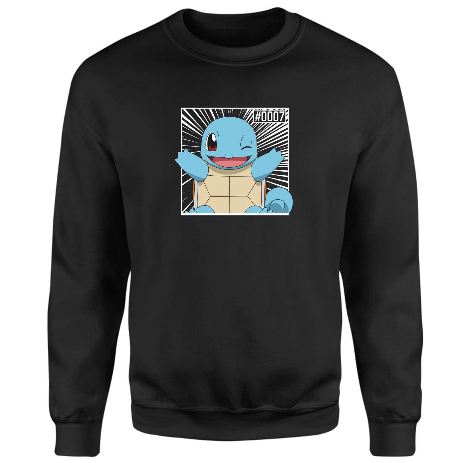 Pokémon Pokédex Squirtle #0007 Sweatshirt - Black