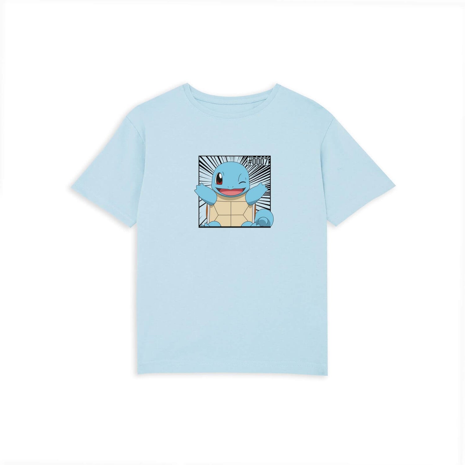 Pokémon Pokédex Squirtle #0007 Camiseta Niño - Azul