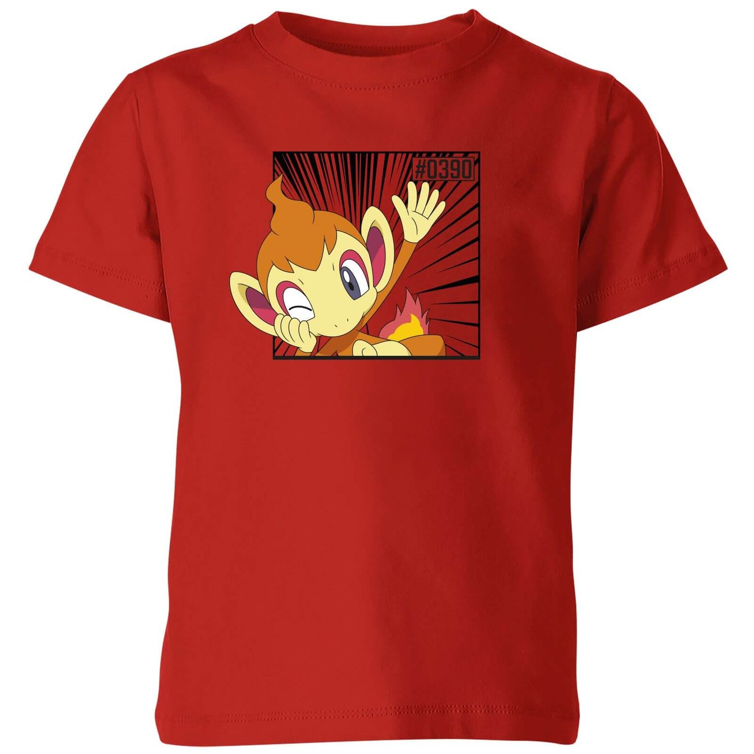 Pokemon Chimchar Kids' T-Shirt - Red