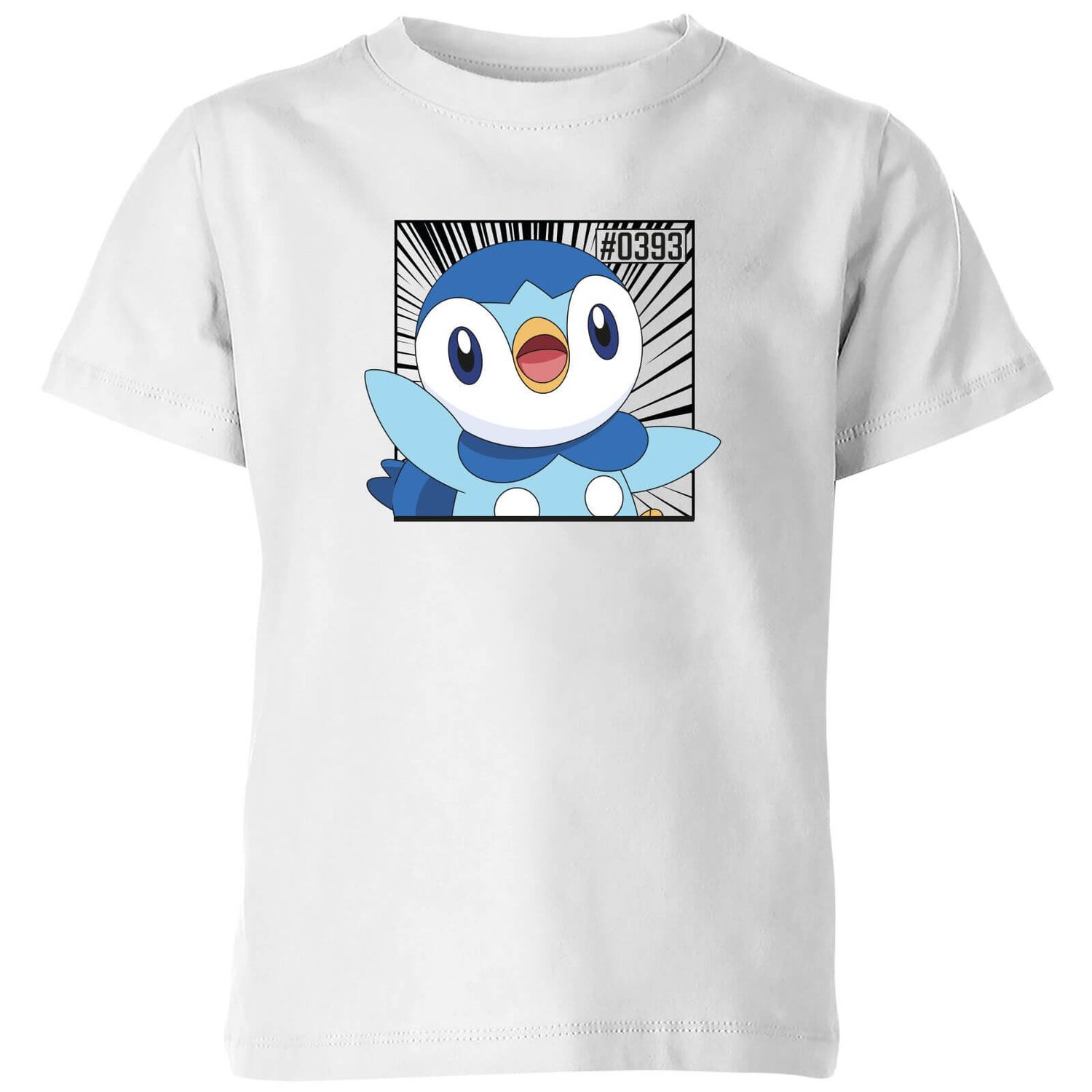 Pokemon Piplup Kids' T-Shirt - White
