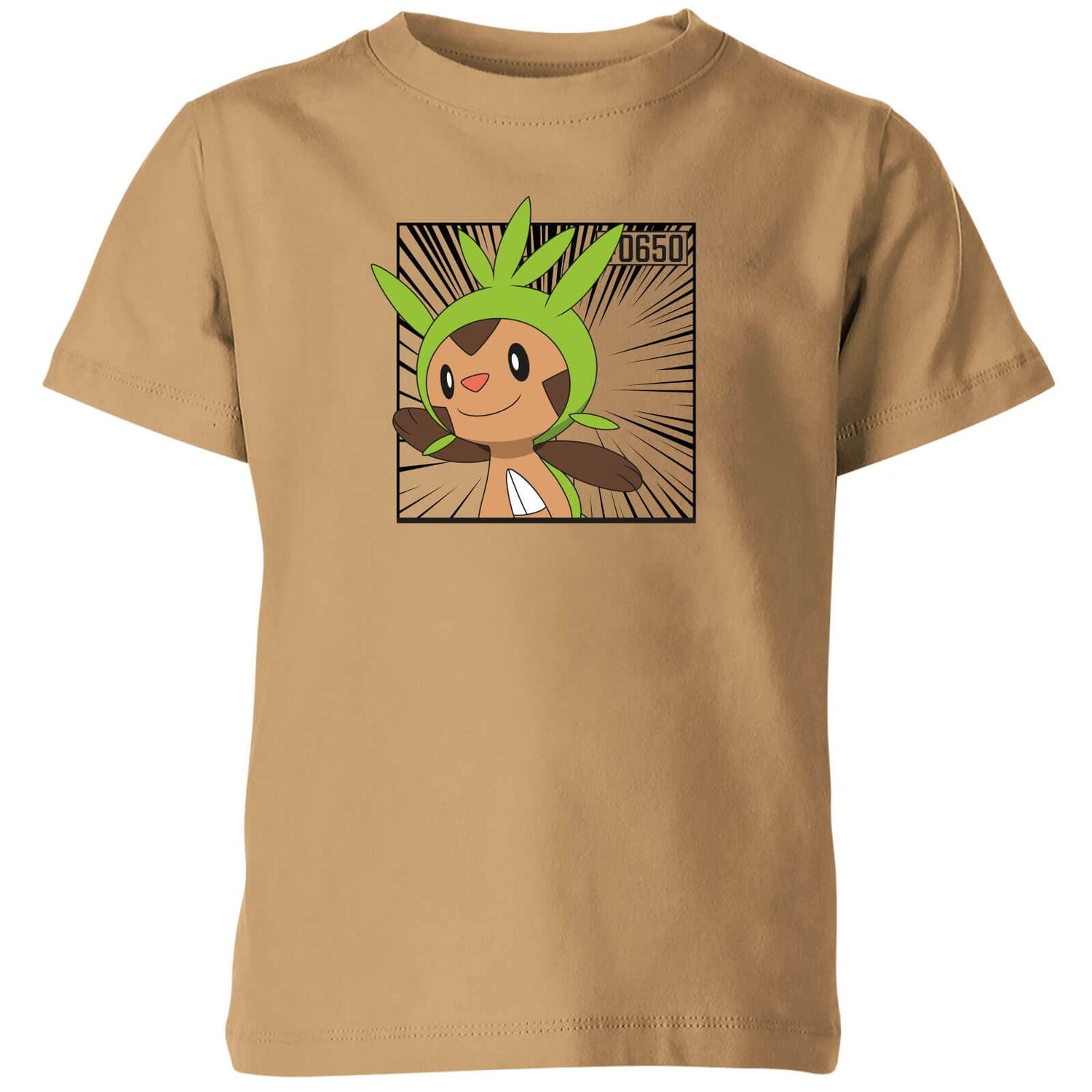 Pokemon Chespin Kids' T-Shirt - Tan