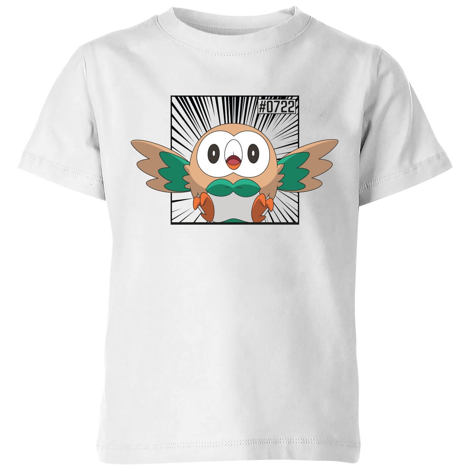 Pokemon Rowlet Kids' T-Shirt - White