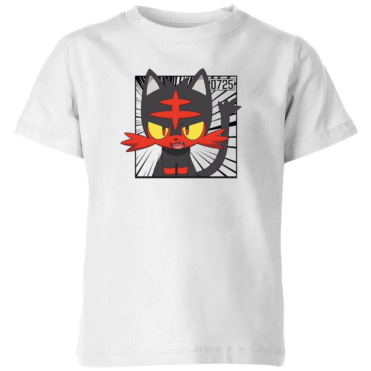 Pokemon Litten Kids' T-Shirt - White