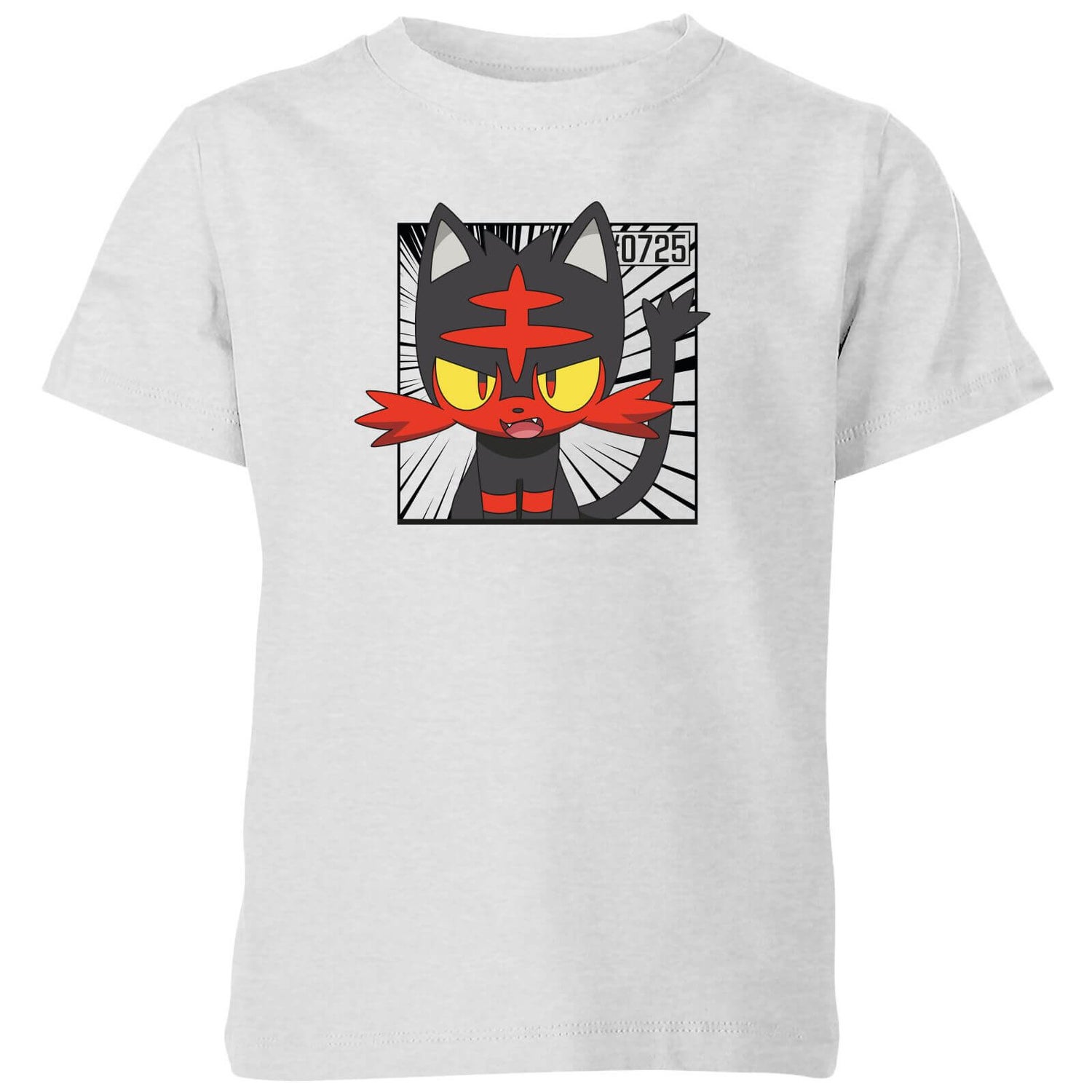 Pokemon Litten Kids' T-Shirt - Grey