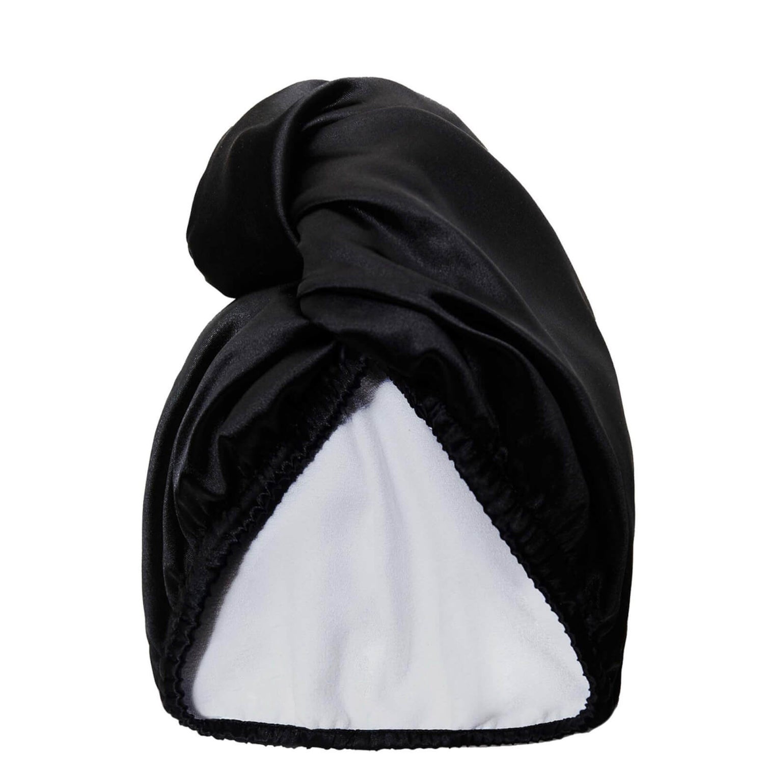 GLOV Double-Sided Satin Hair Towel Wrap - Black