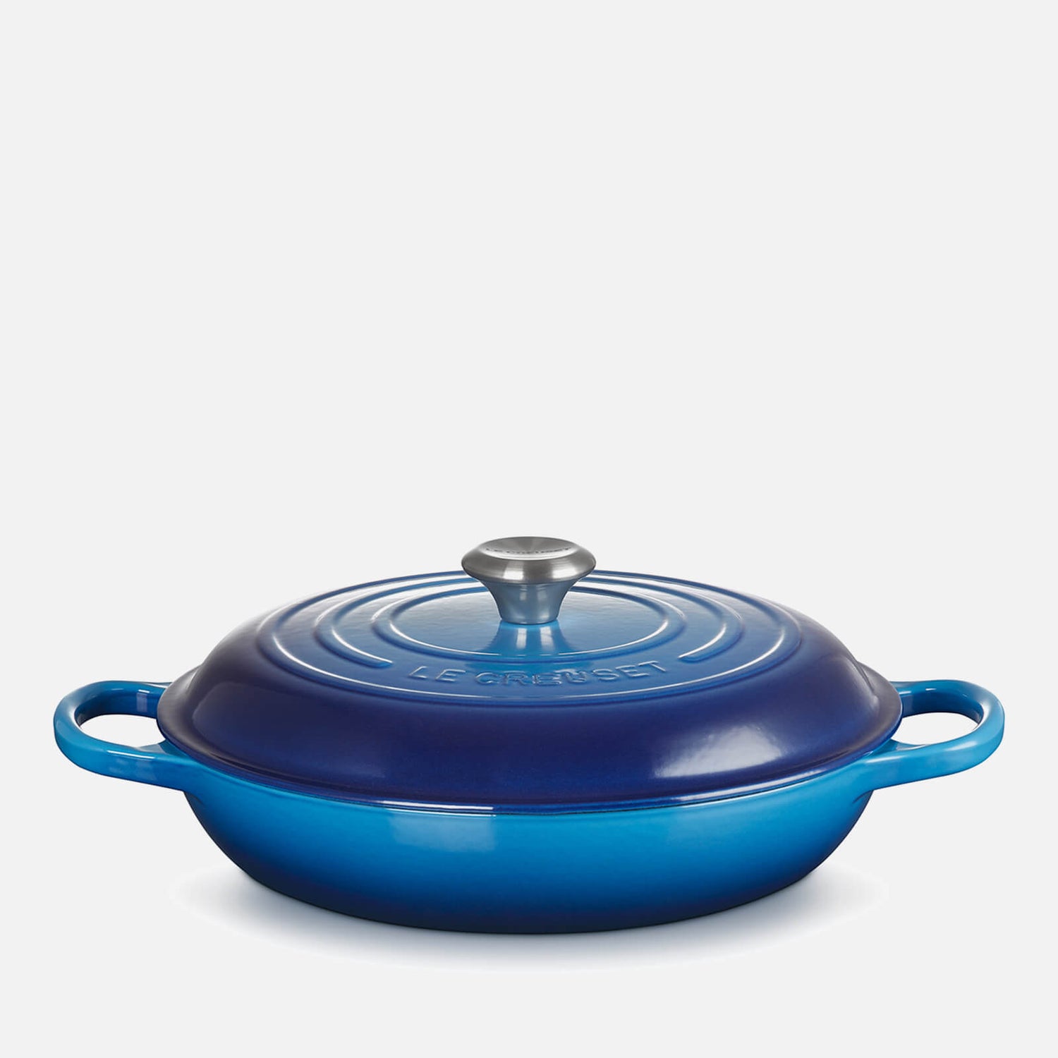 Le Creuset Signature Cast Iron Shallow Casserole Dish - 30cm - Azure Blue