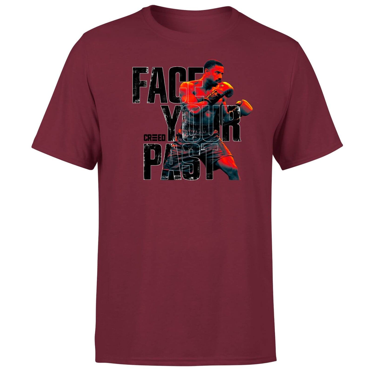 Creed Face Your Past Men's T-Shirt - Burgundy