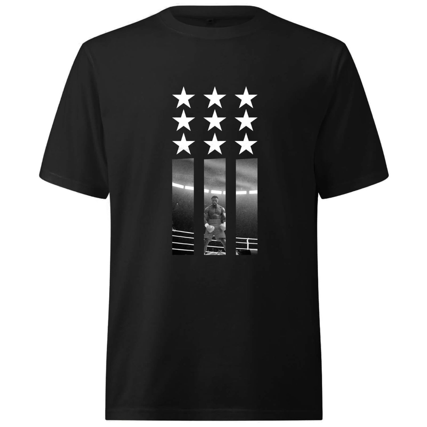 Creed Poster Stars Oversized Heavyweight T-Shirt - Black