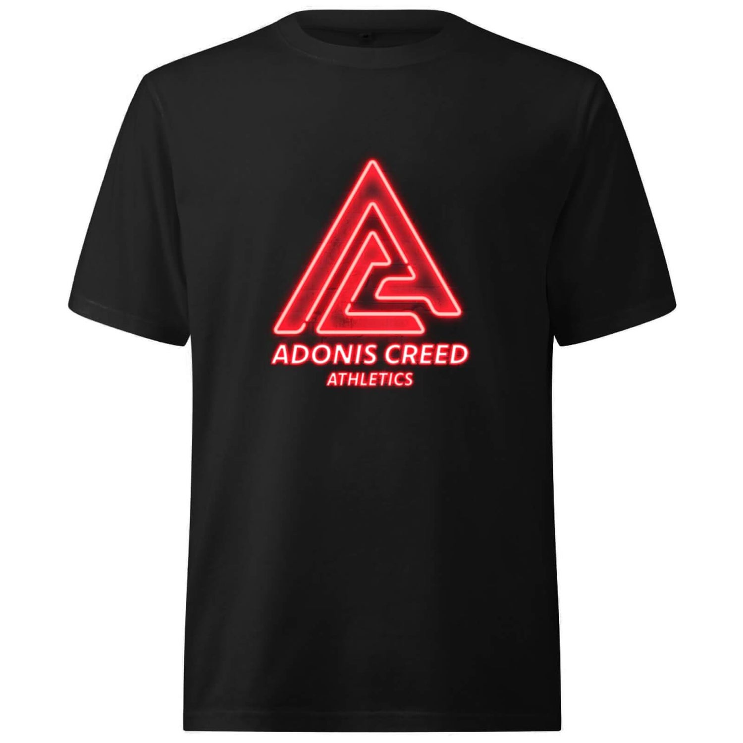 Creed Adonis Creed Athletics Neon Sign Oversized Heavyweight T-Shirt - Black - XS