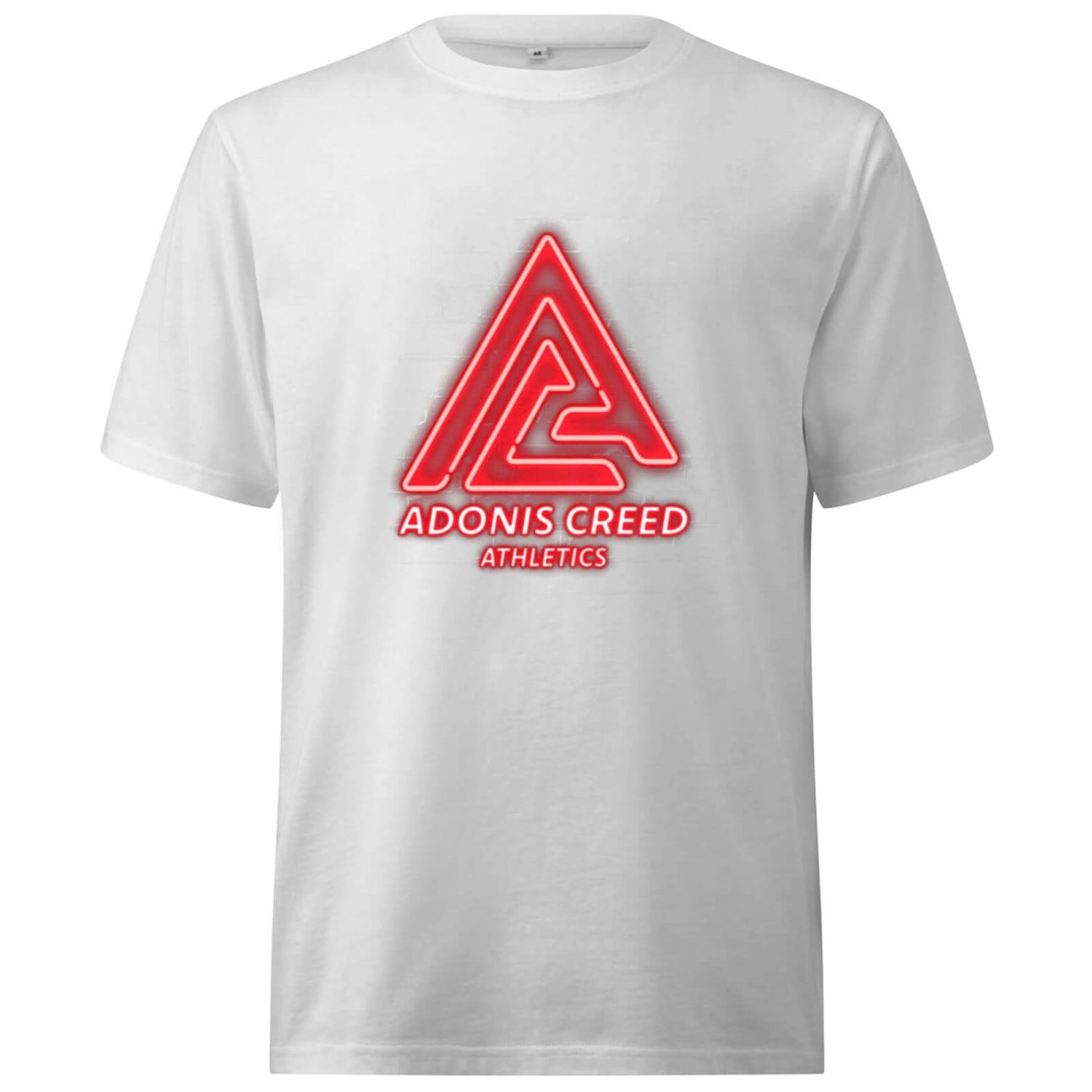 Creed Adonis Creed Athletics Neon Sign Oversized Heavyweight T-Shirt - White - XS
