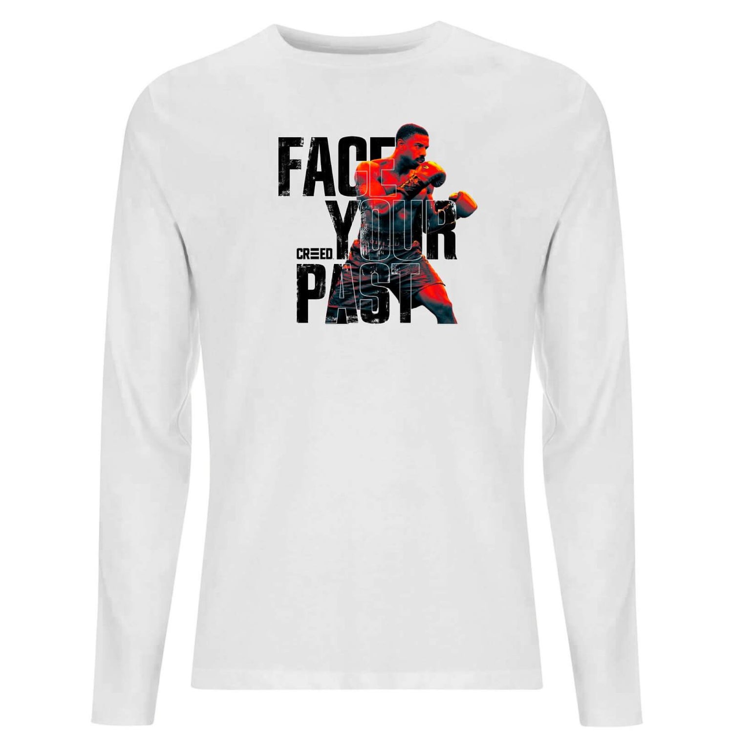 Creed Face Your Past Men's Long Sleeve T-Shirt - White