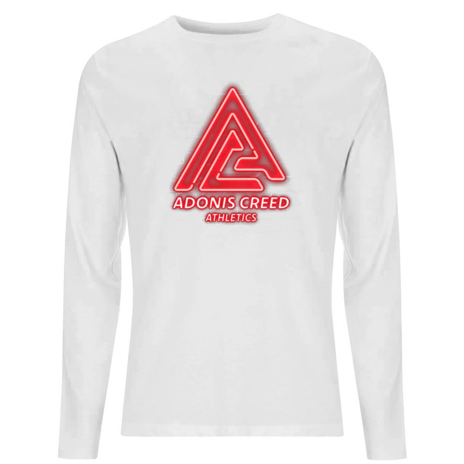 Creed Adonis Creed Athletics Neon Sign Men's Long Sleeve T-Shirt - White