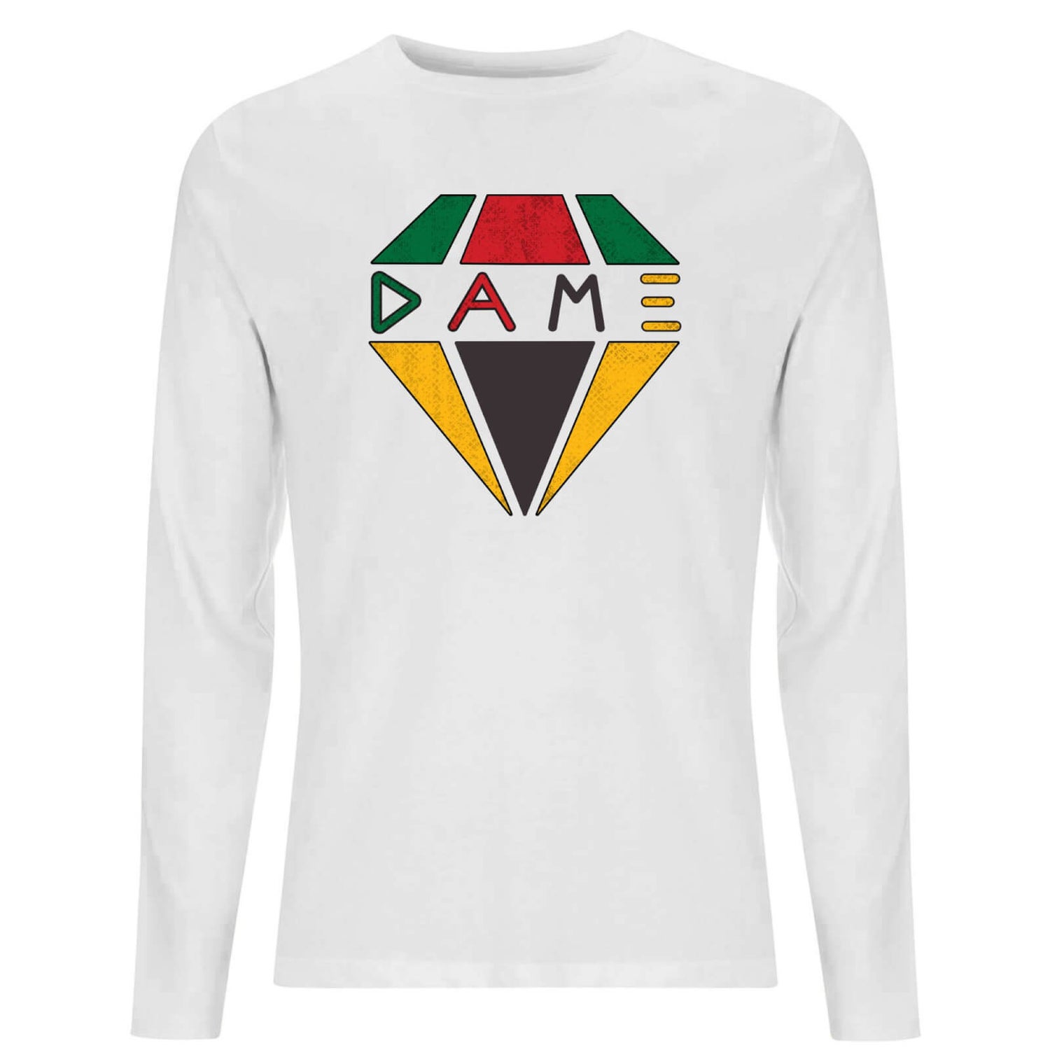 Creed DAME Diamond Logo Men's Long Sleeve T-Shirt - White - XS
