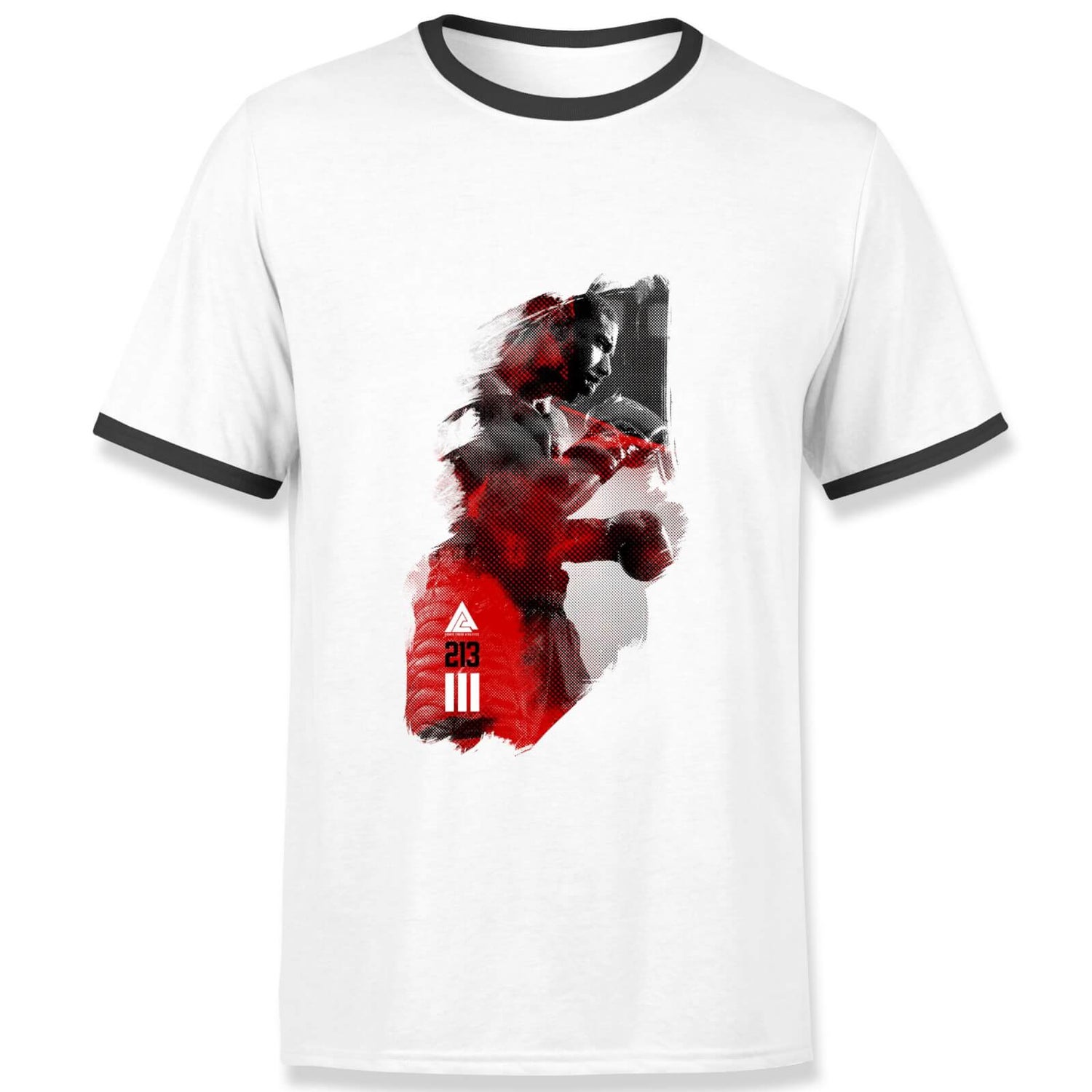 Creed 213 Men's Ringer T-Shirt - White/Black
