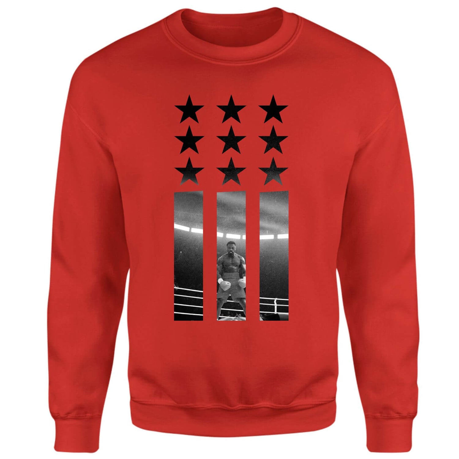Creed Poster Stars Sweatshirt - Red