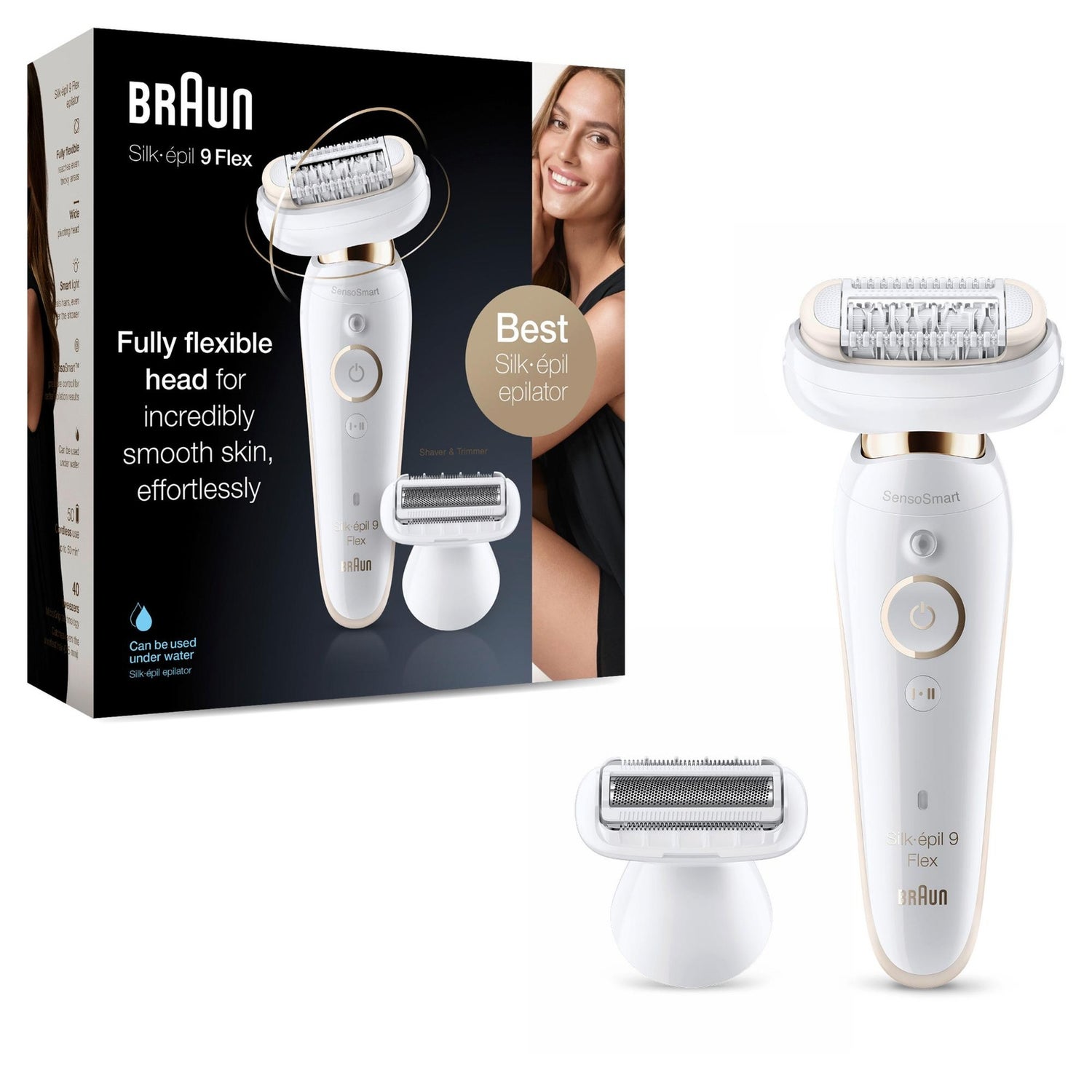Braun Silk-épil 9 Flex 9-006 Epilierer mit flexiblem Kopf