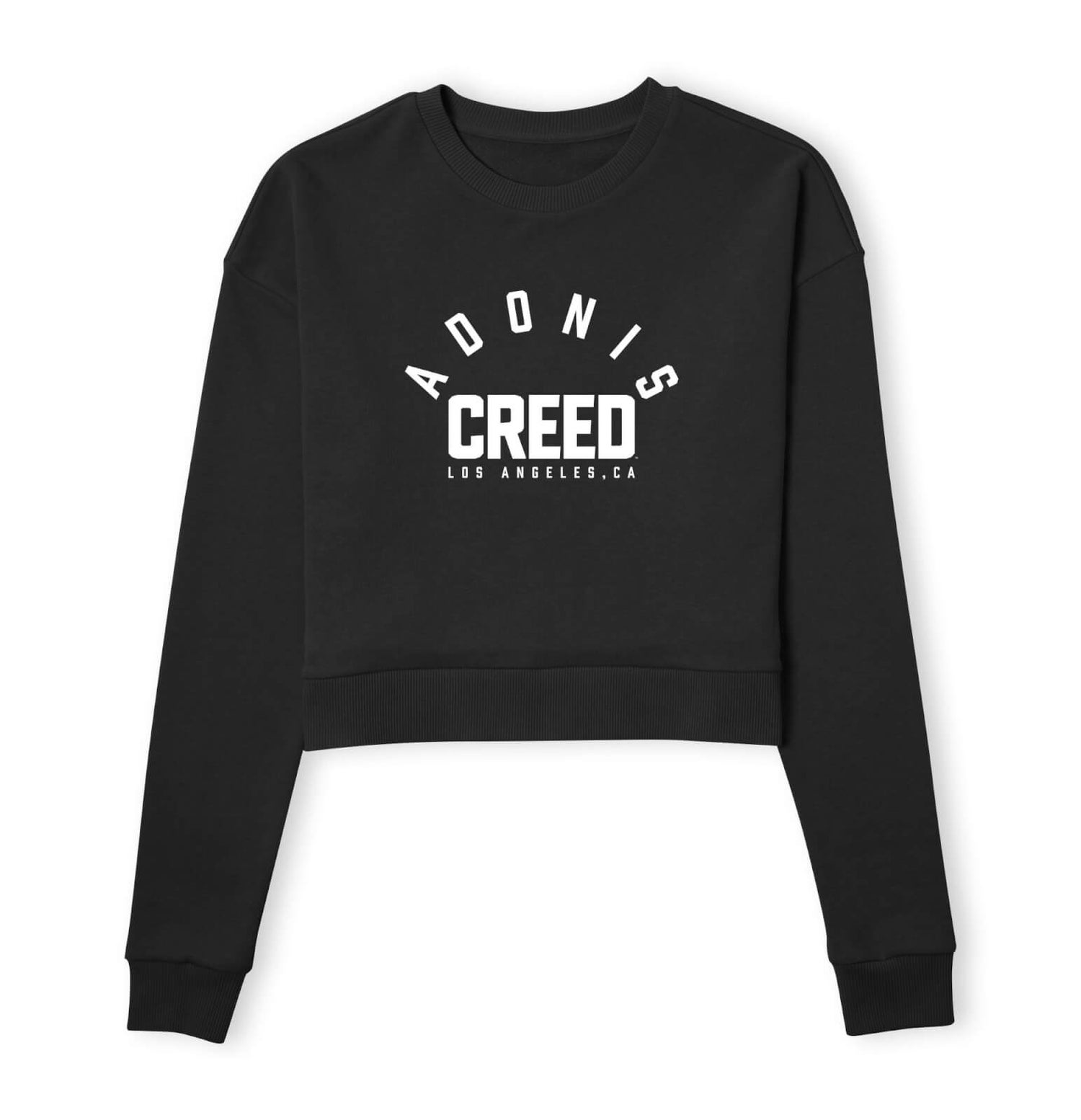 Creed Adonis Creed LA Women's Cropped Sweatshirt - Black - XS
