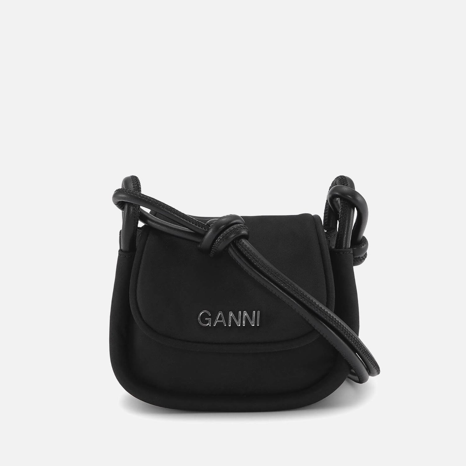 Ganni Mini Knot Nylon Cross Body Bag